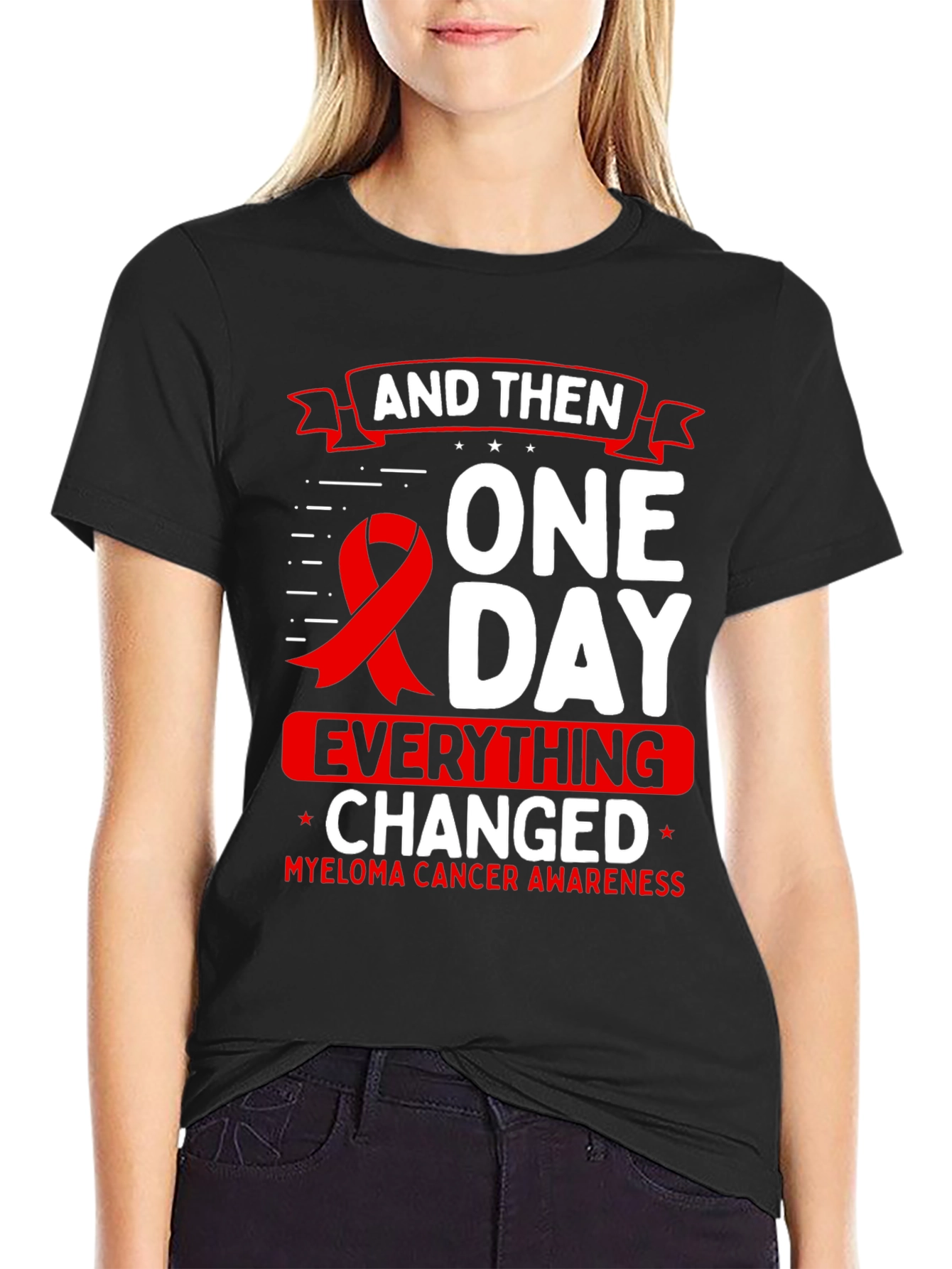 Camiseta Conciencia Cáncer Mieloma - Un Día Todo Cambió