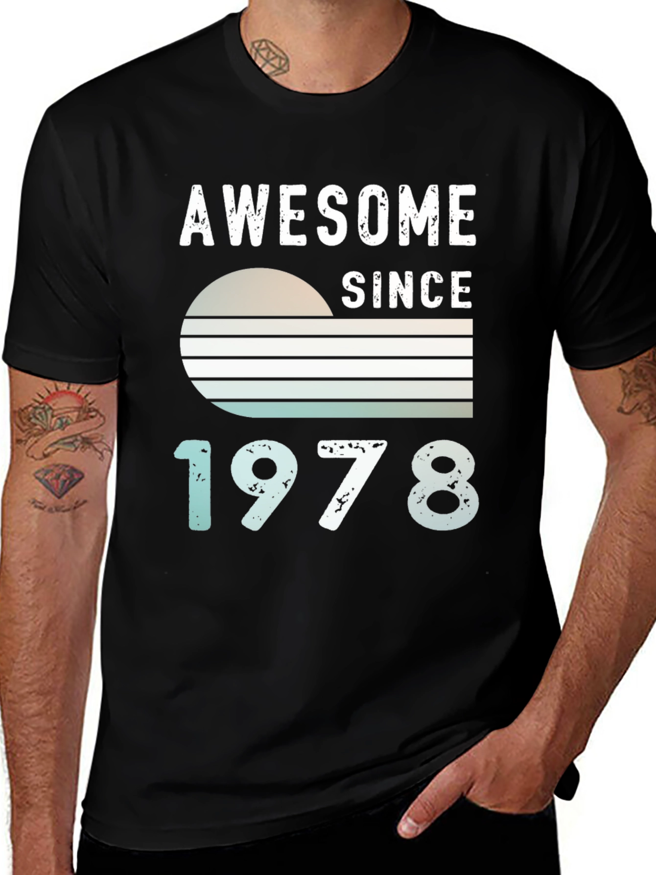 Camiseta Awesome Since 1978 para Hombre
