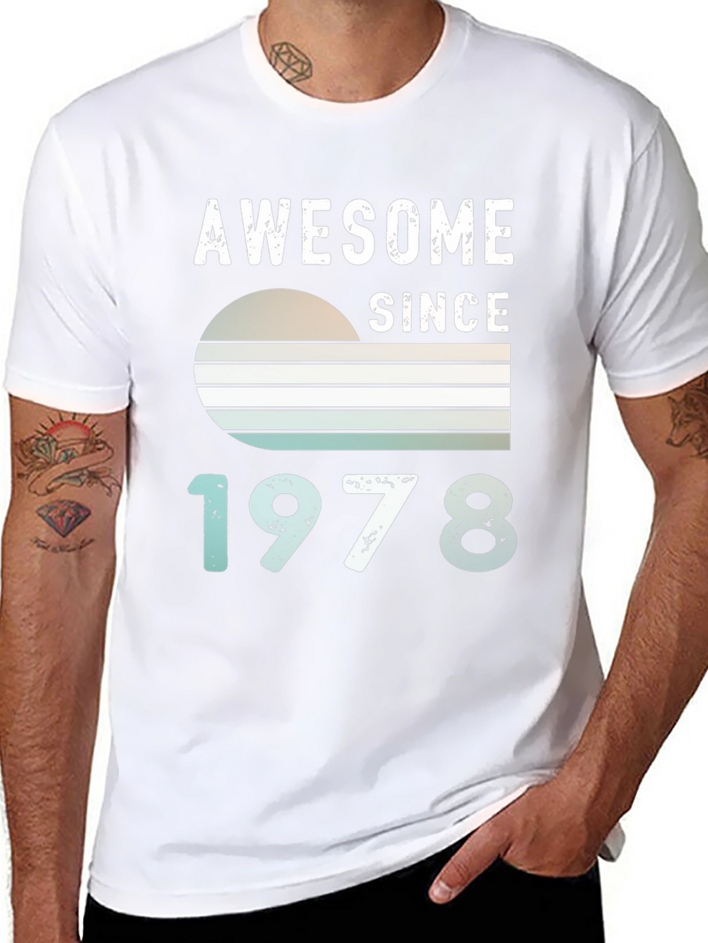 Camiseta Awesome Since 1978 para Hombre