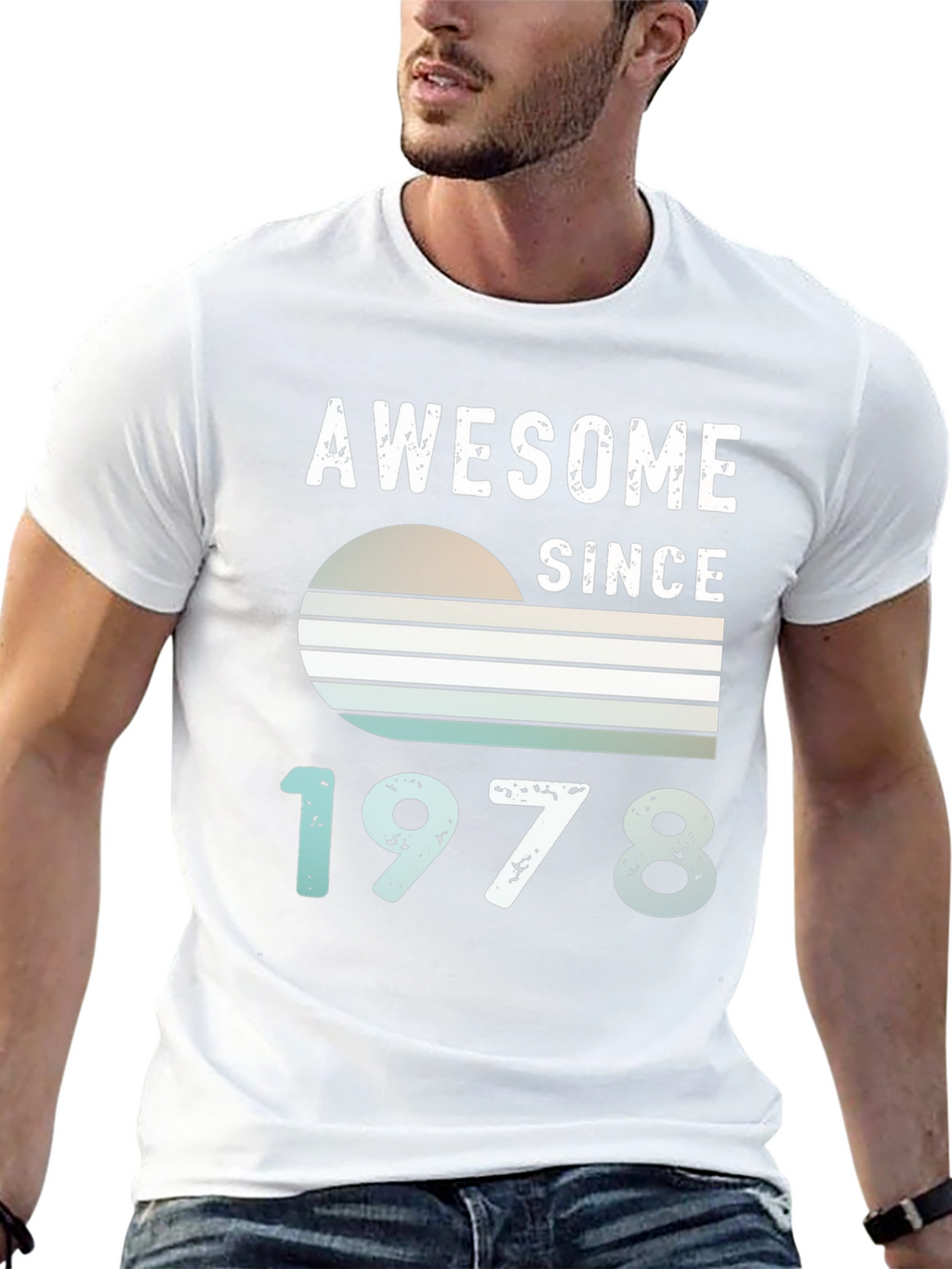 Camiseta Awesome Since 1978 para Hombre