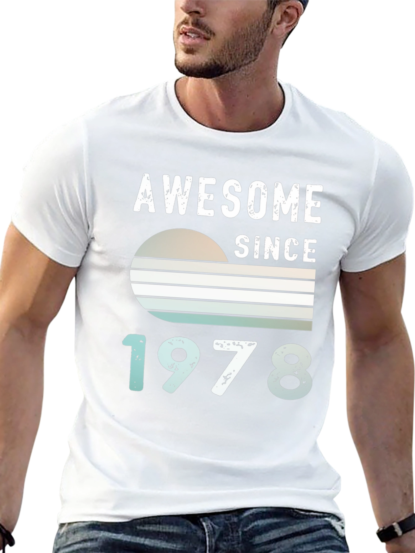 Camiseta Awesome Since 1978 para Hombre