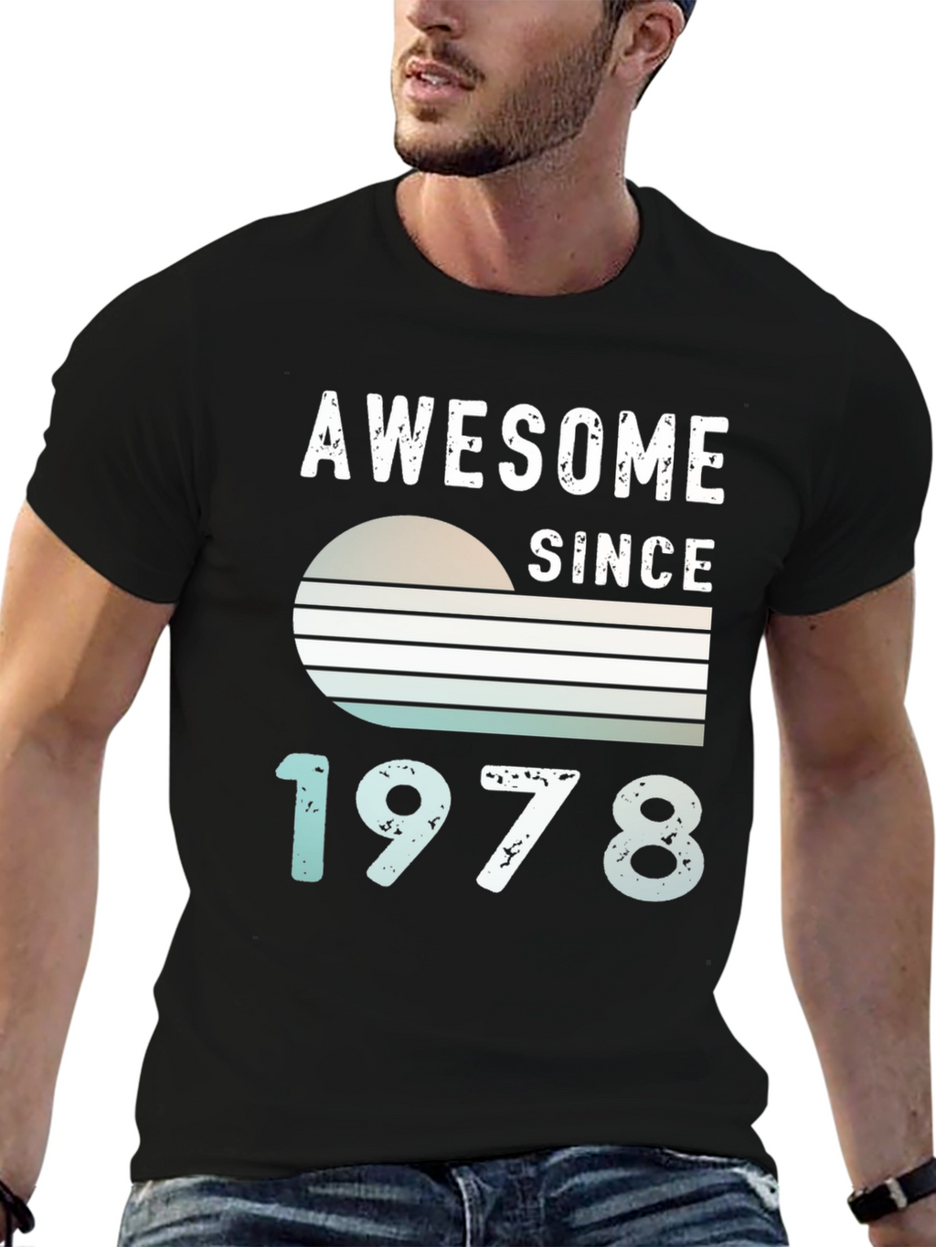 Camiseta Awesome Since 1978 para Hombre