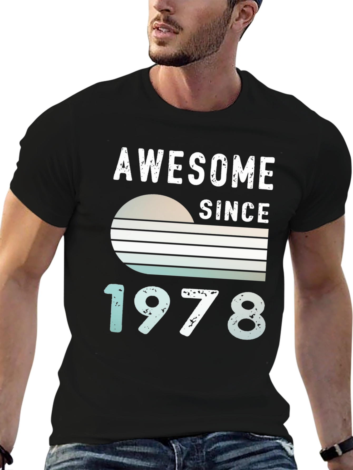Camiseta Awesome Since 1978 para Hombre