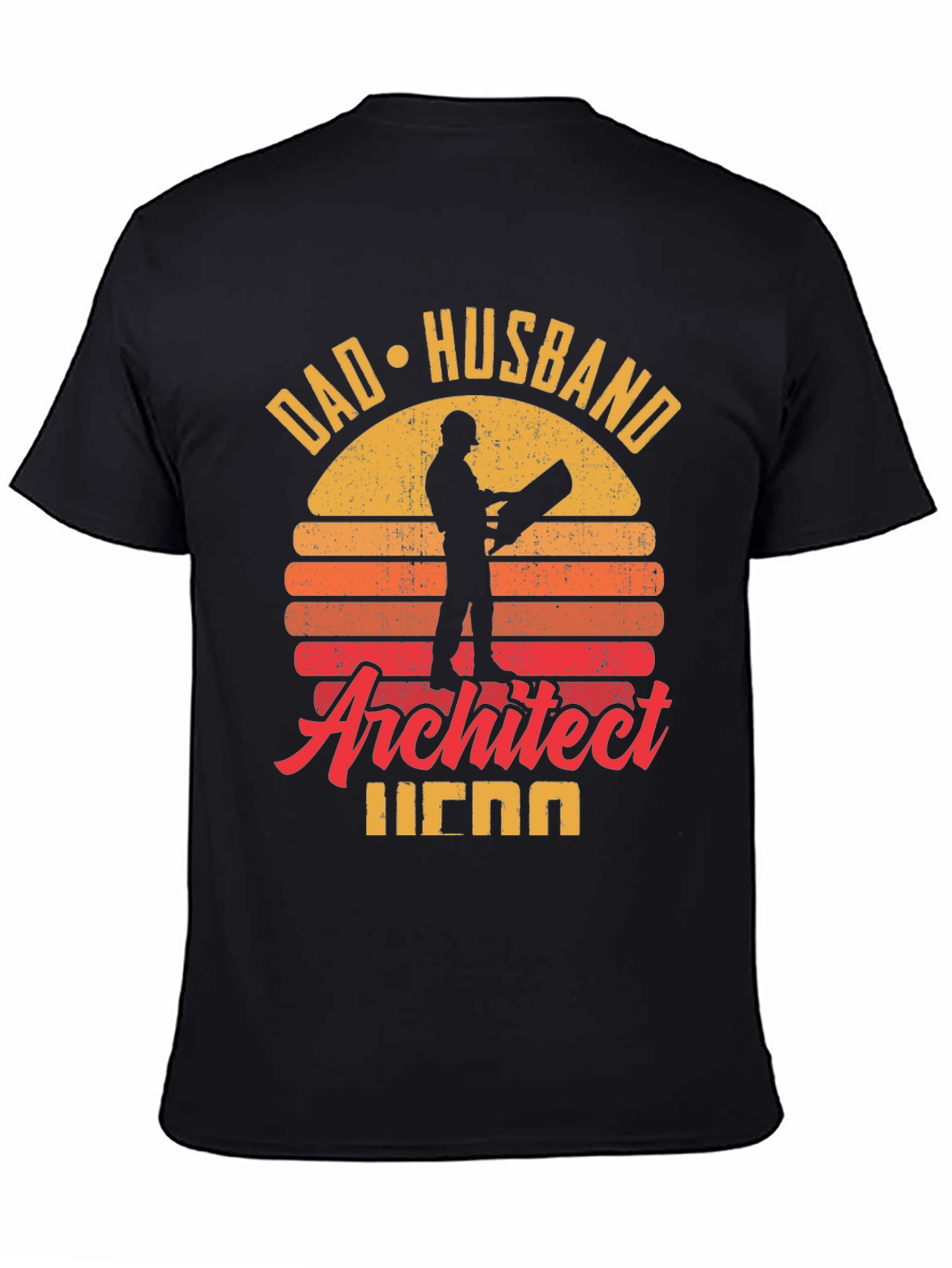 Camiseta Hombre Arquitecto Papá Marido Héroe