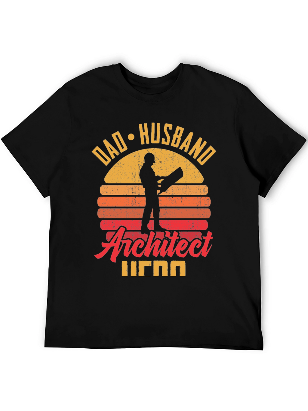 Camiseta Hombre Arquitecto Papá Marido Héroe