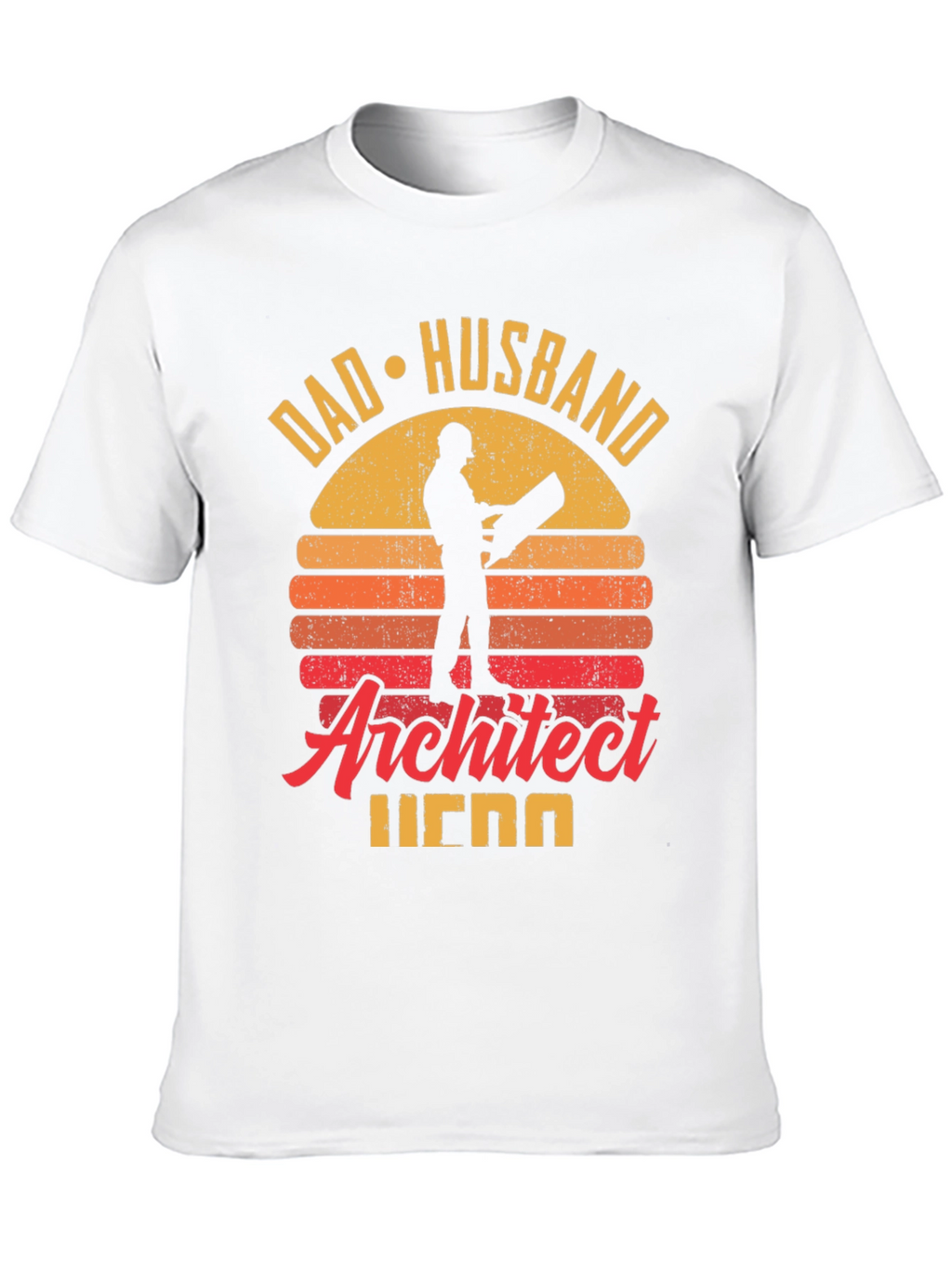 Camiseta Hombre Arquitecto Papá Marido Héroe
