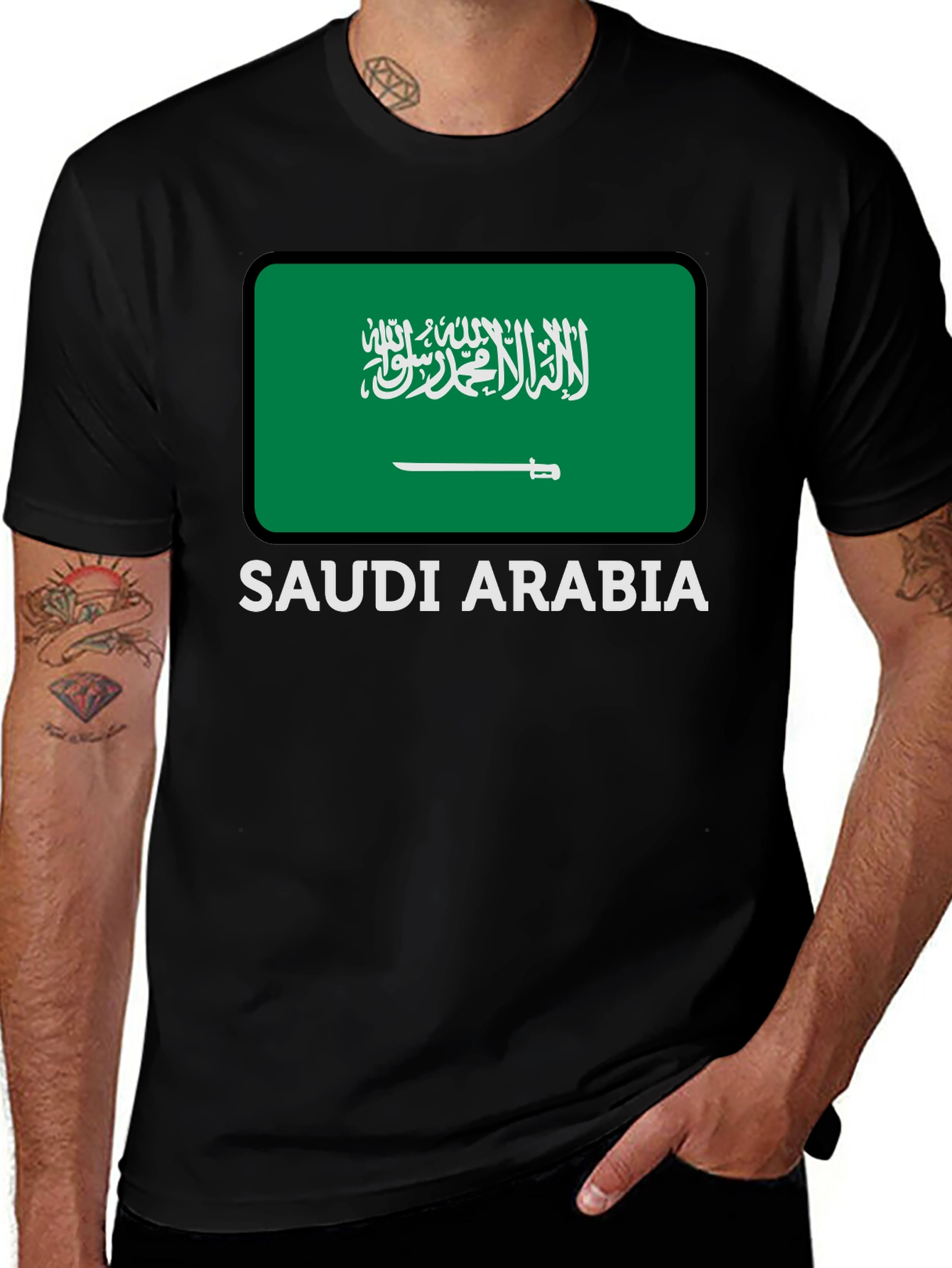 Camiseta Arabia Saudita - Diseño Bandera