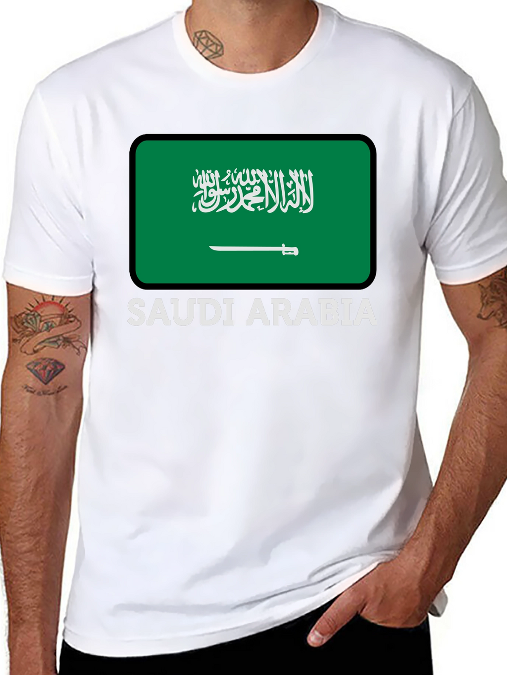 Camiseta Arabia Saudita - Diseño Bandera