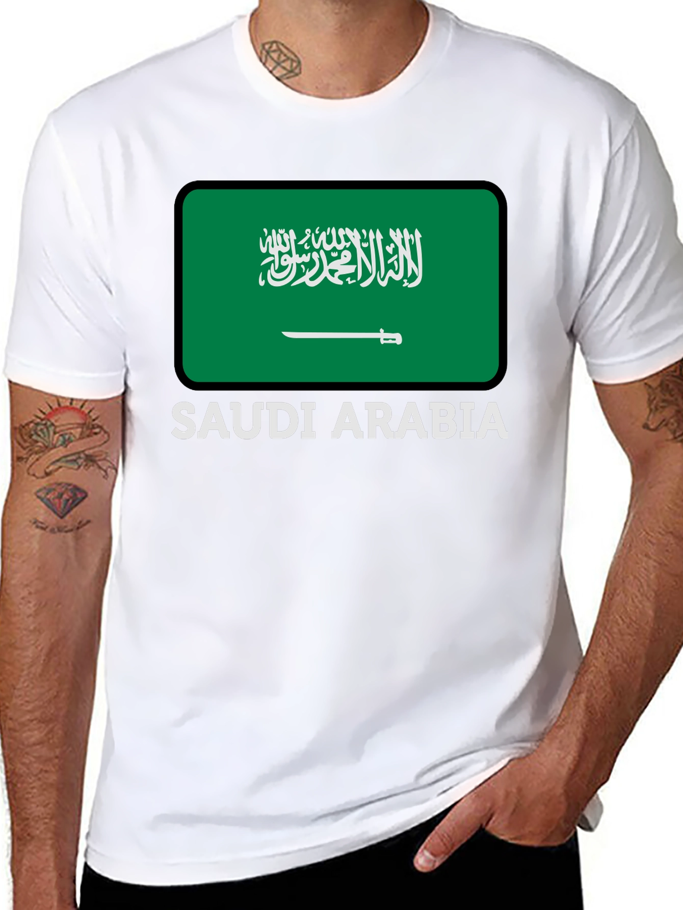 Camiseta Arabia Saudita - Diseño Bandera
