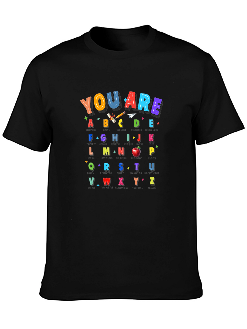 Camiseta Abecedario Infantil - Regalo Educativo