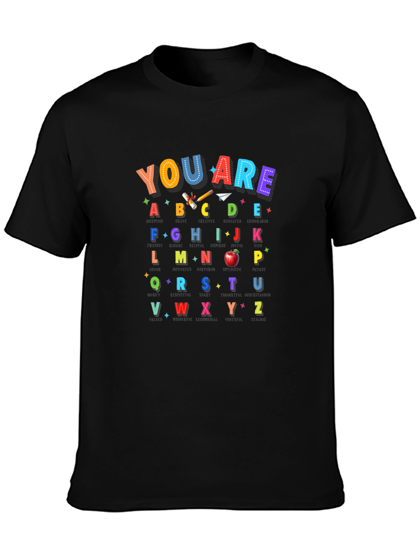 Camiseta Abecedario Infantil - Regalo Educativo