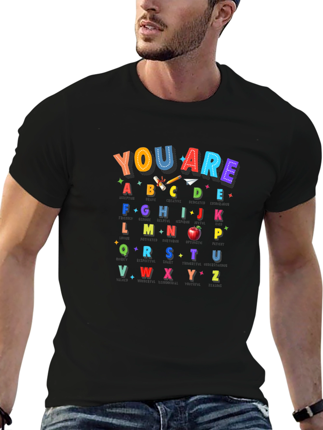 Camiseta Abecedario Infantil - Regalo Educativo