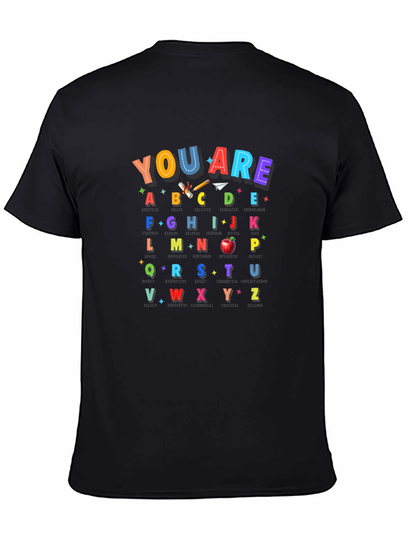 Camiseta Abecedario Infantil - Regalo Educativo