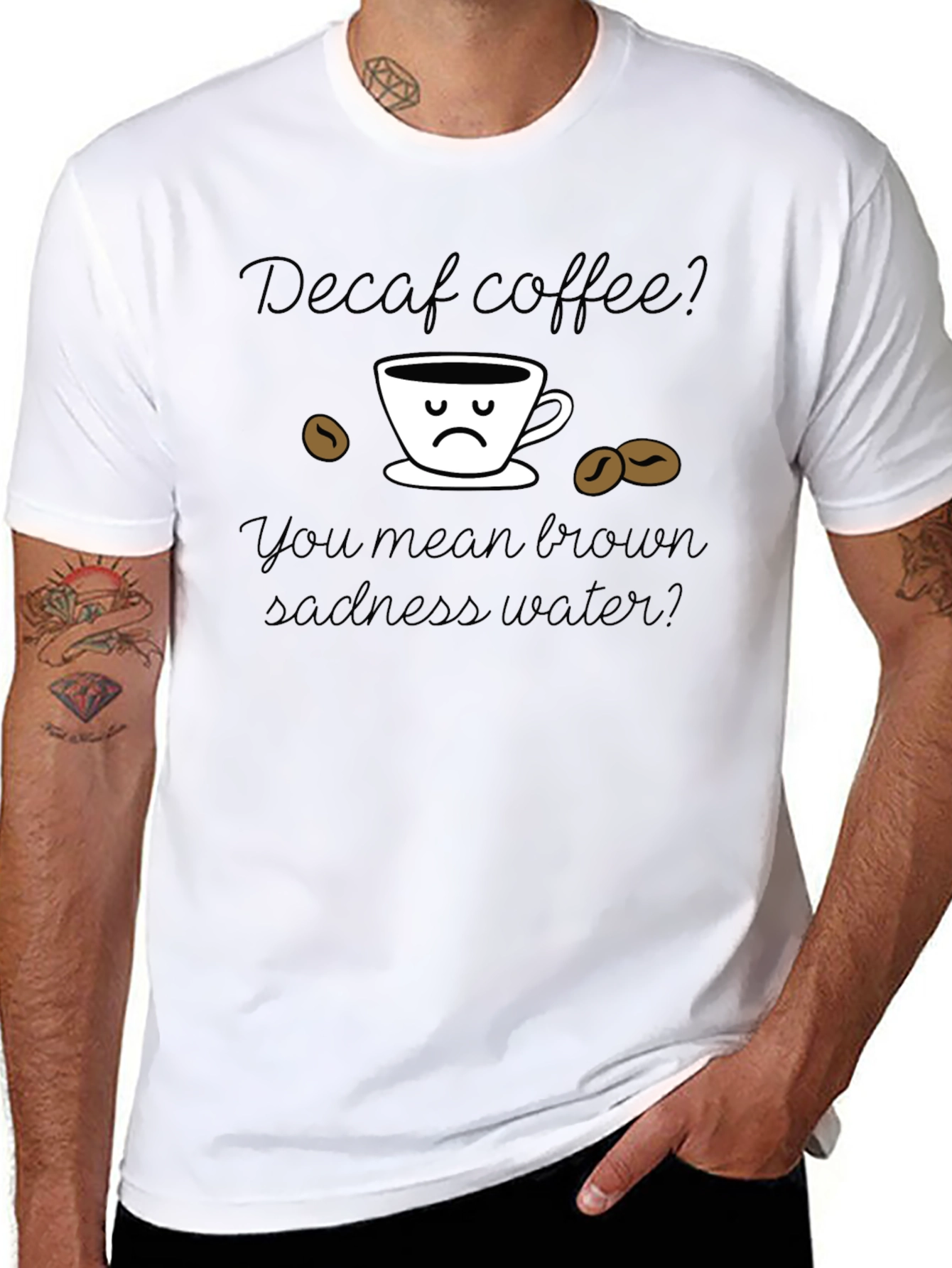 Camiseta Decaf Coffee Brown Sadness Water