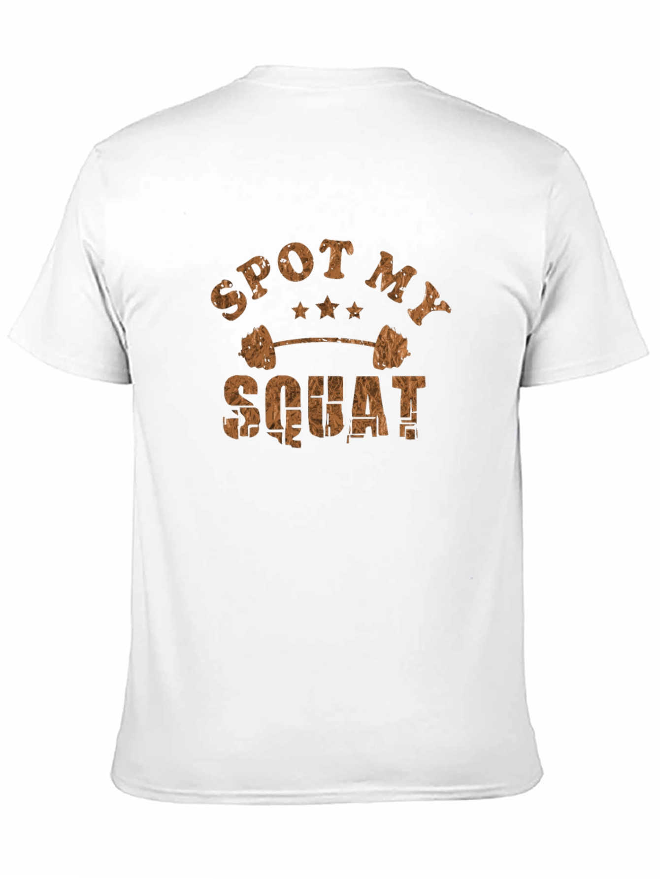 Camiseta Hombre Negra Spot My Squat Gimnasio