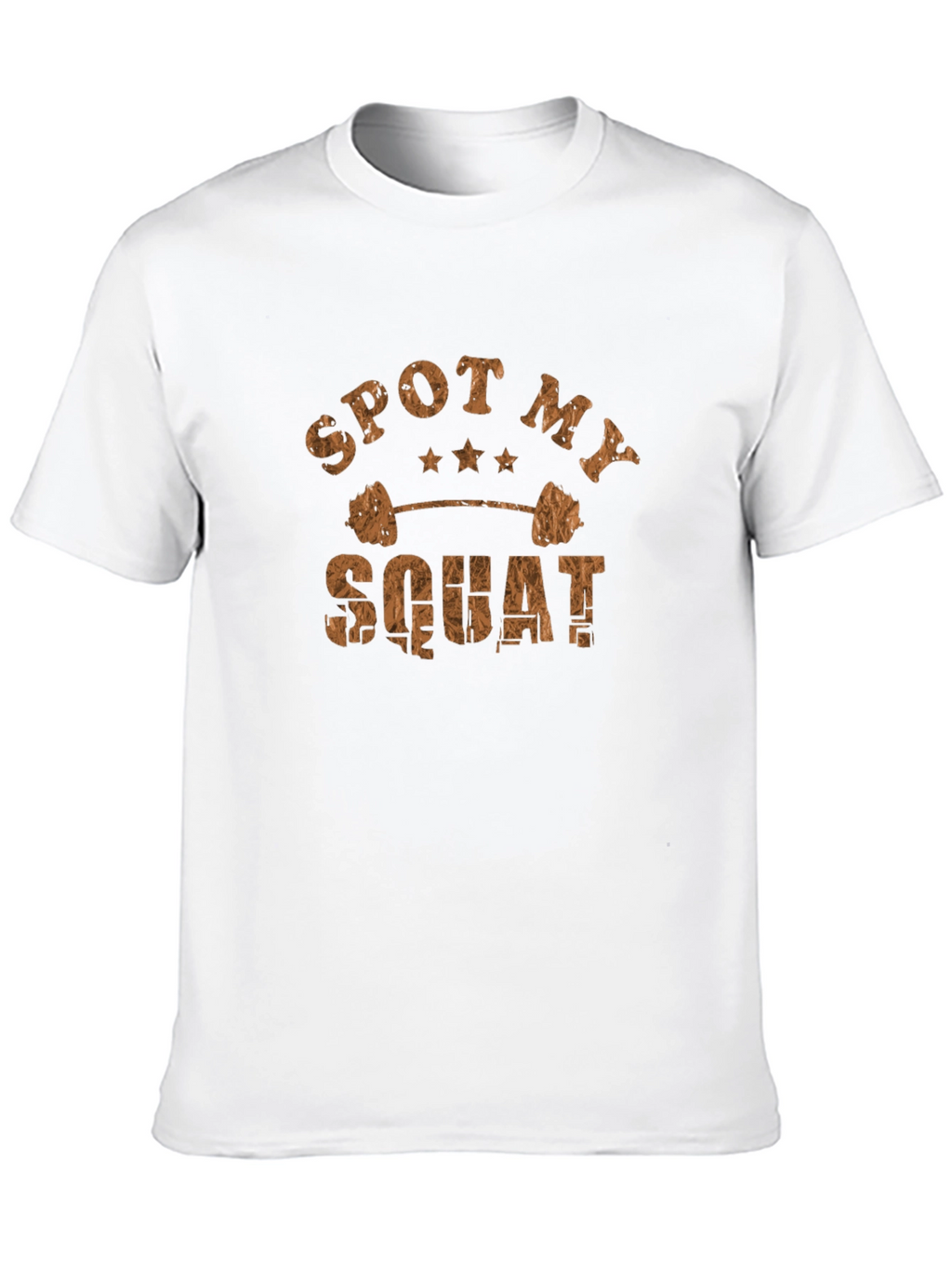 Camiseta Hombre Negra Spot My Squat Gimnasio