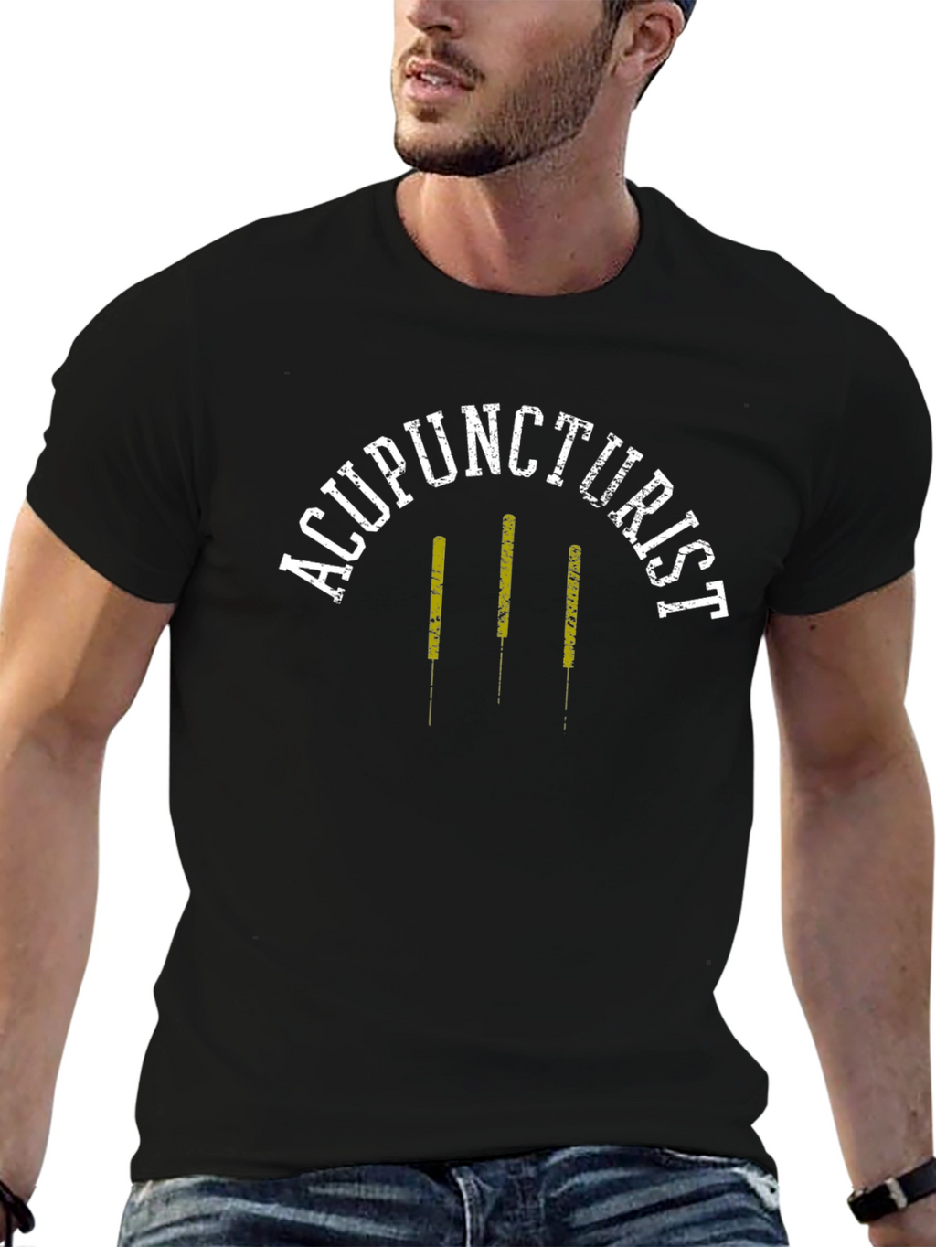 Camiseta Acupunturista Unisex Negra