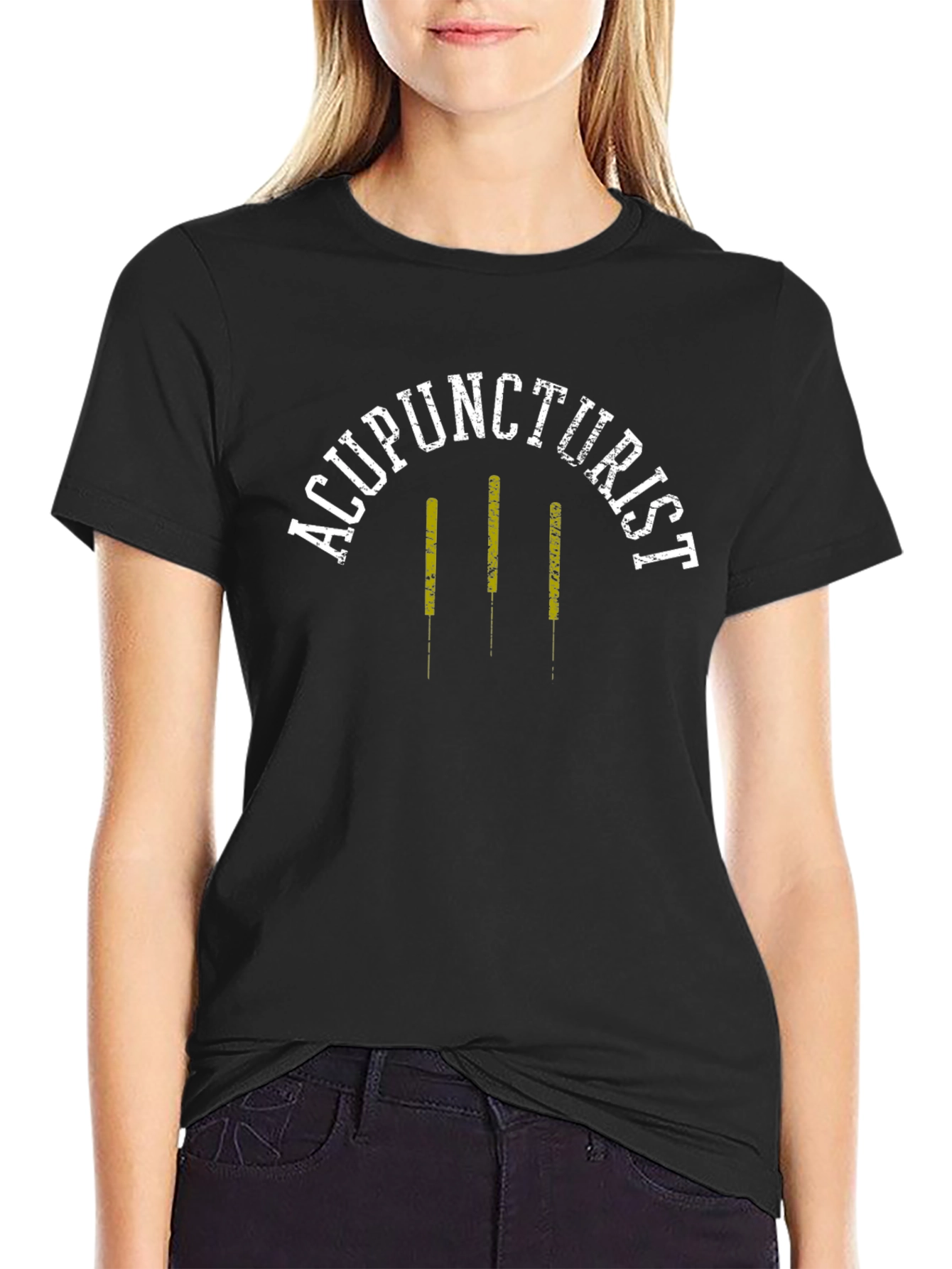 Camiseta Acupunturista Unisex Negra