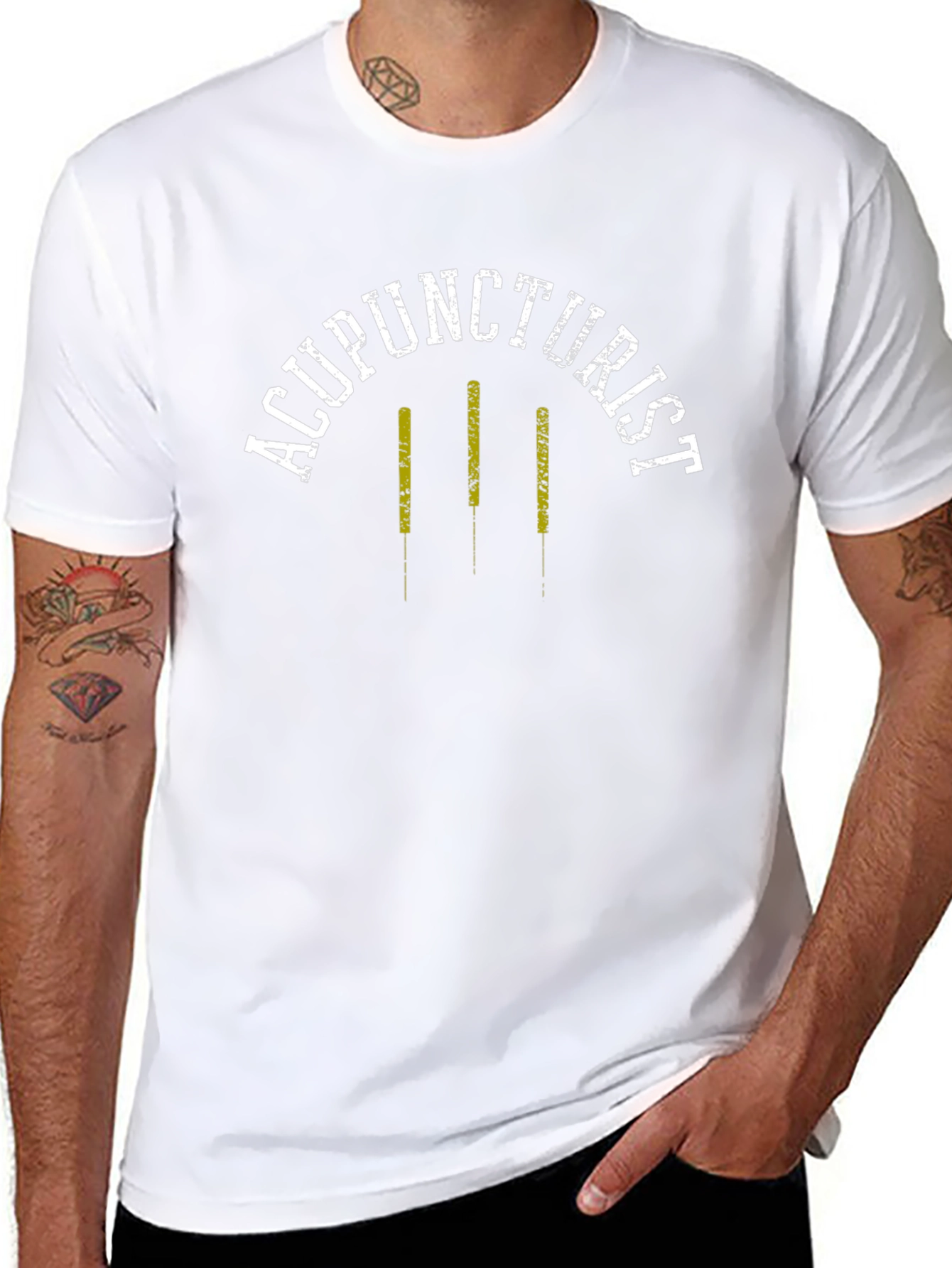 Camiseta Acupunturista Unisex Negra