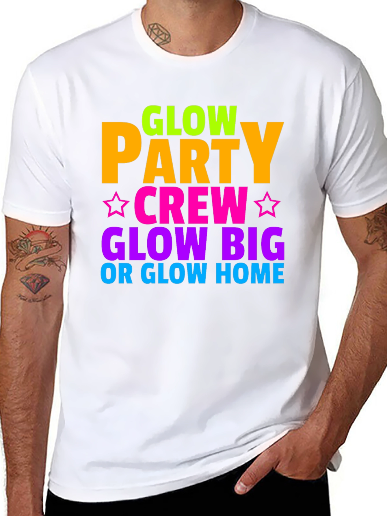 Camiseta Fiesta Glow: ¡Brilla en la Noche!