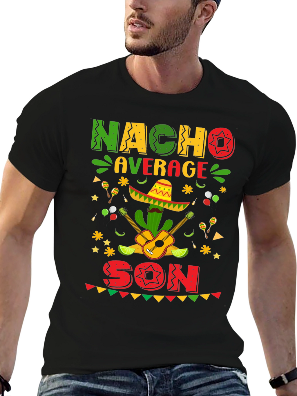 Camiseta Divertida Nacho Average Son