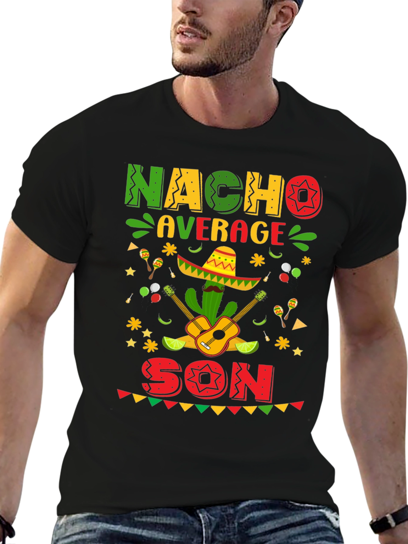 Camiseta Divertida Nacho Average Son