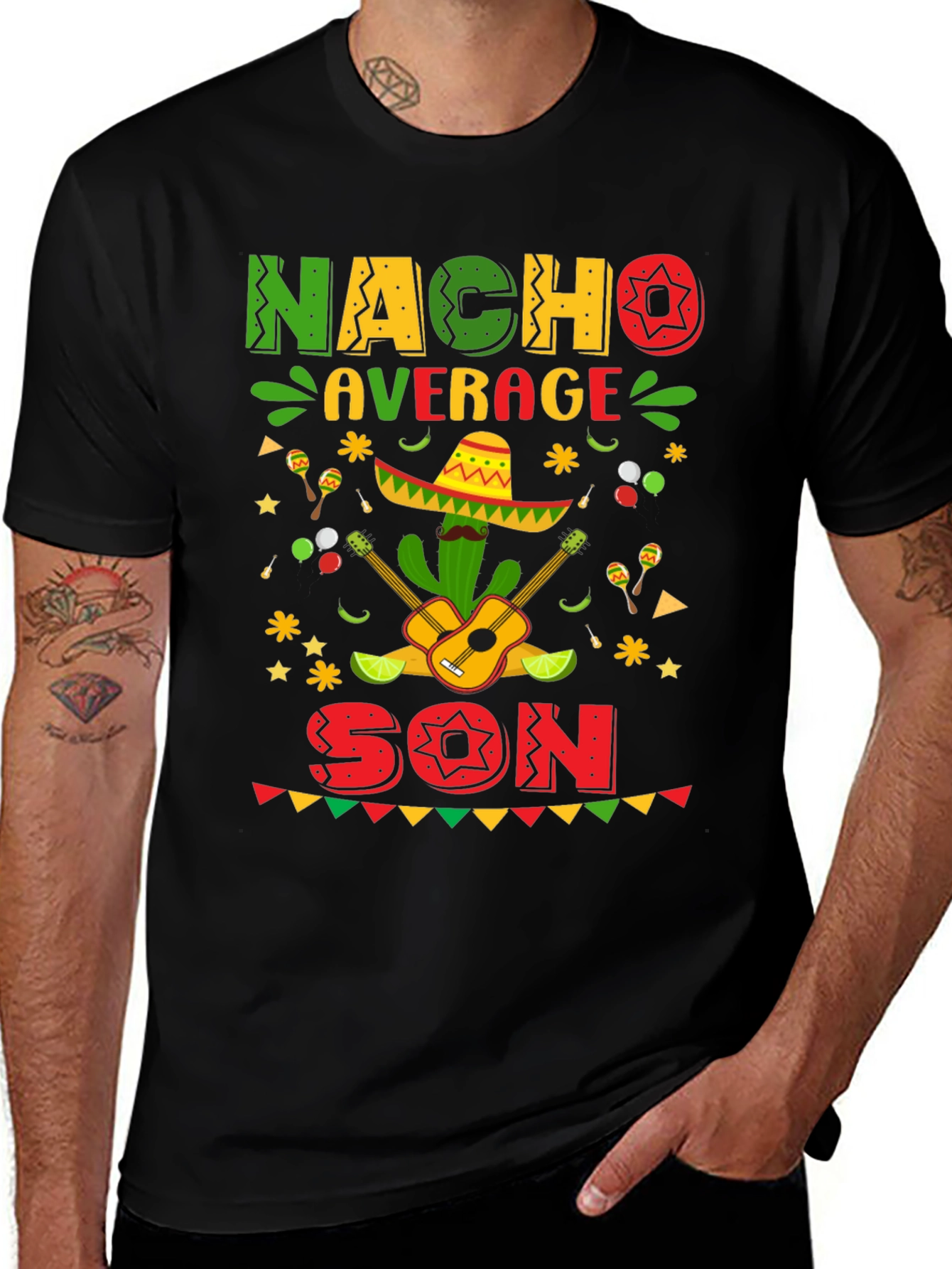 Camiseta Divertida Nacho Average Son