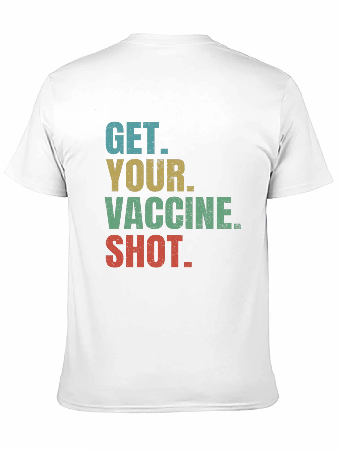 Camiseta con mensaje: ¡Vacúnate!