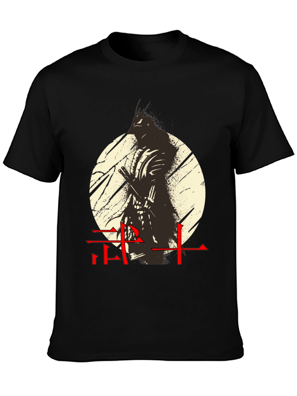 Camiseta Hombre Diseño Guerrero Japonés