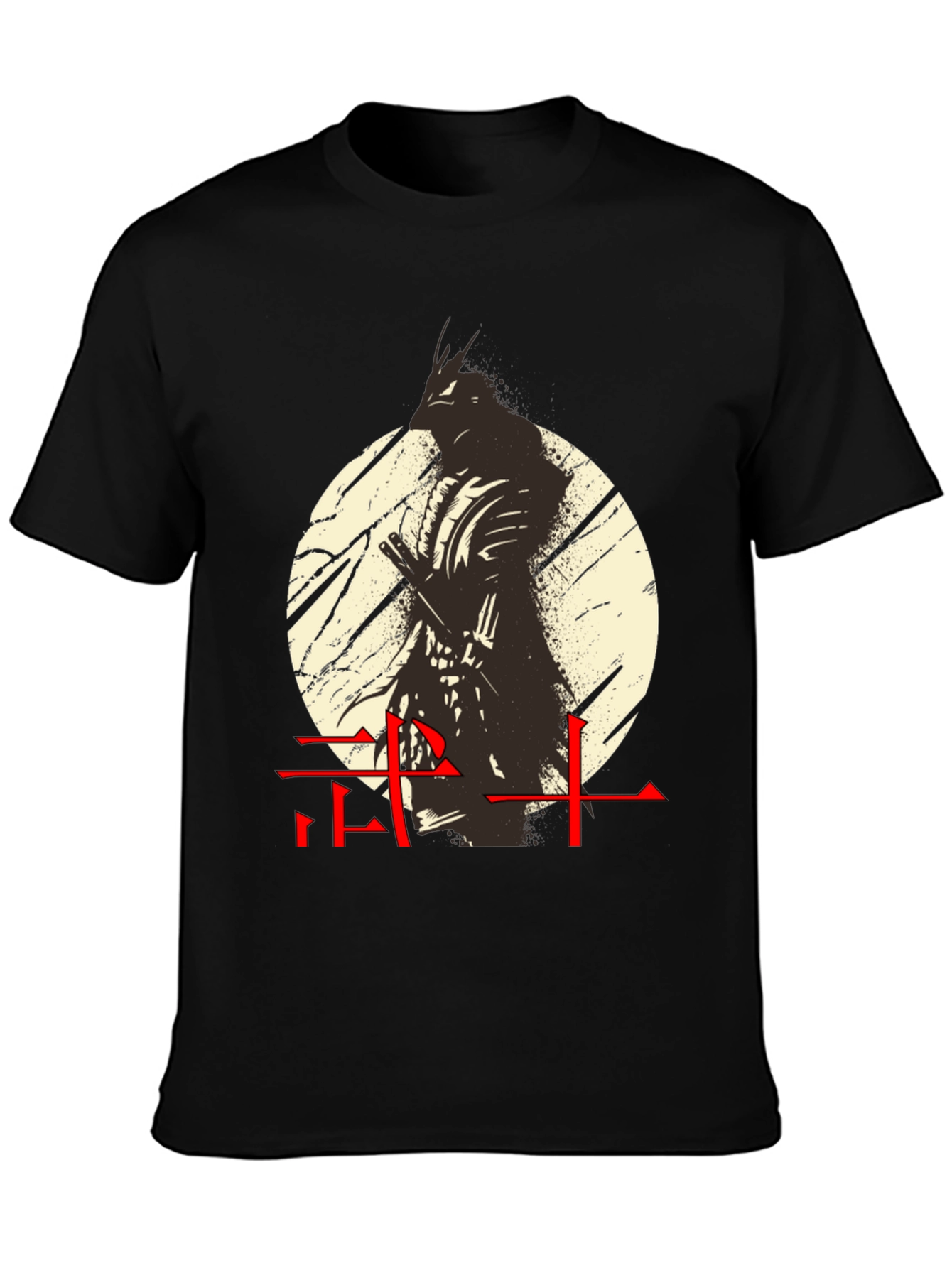 Camiseta Hombre Diseño Guerrero Japonés