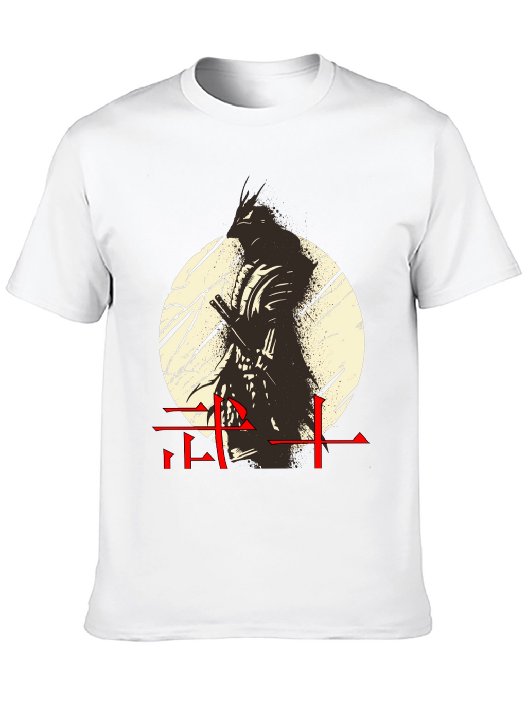 Camiseta Hombre Diseño Guerrero Japonés