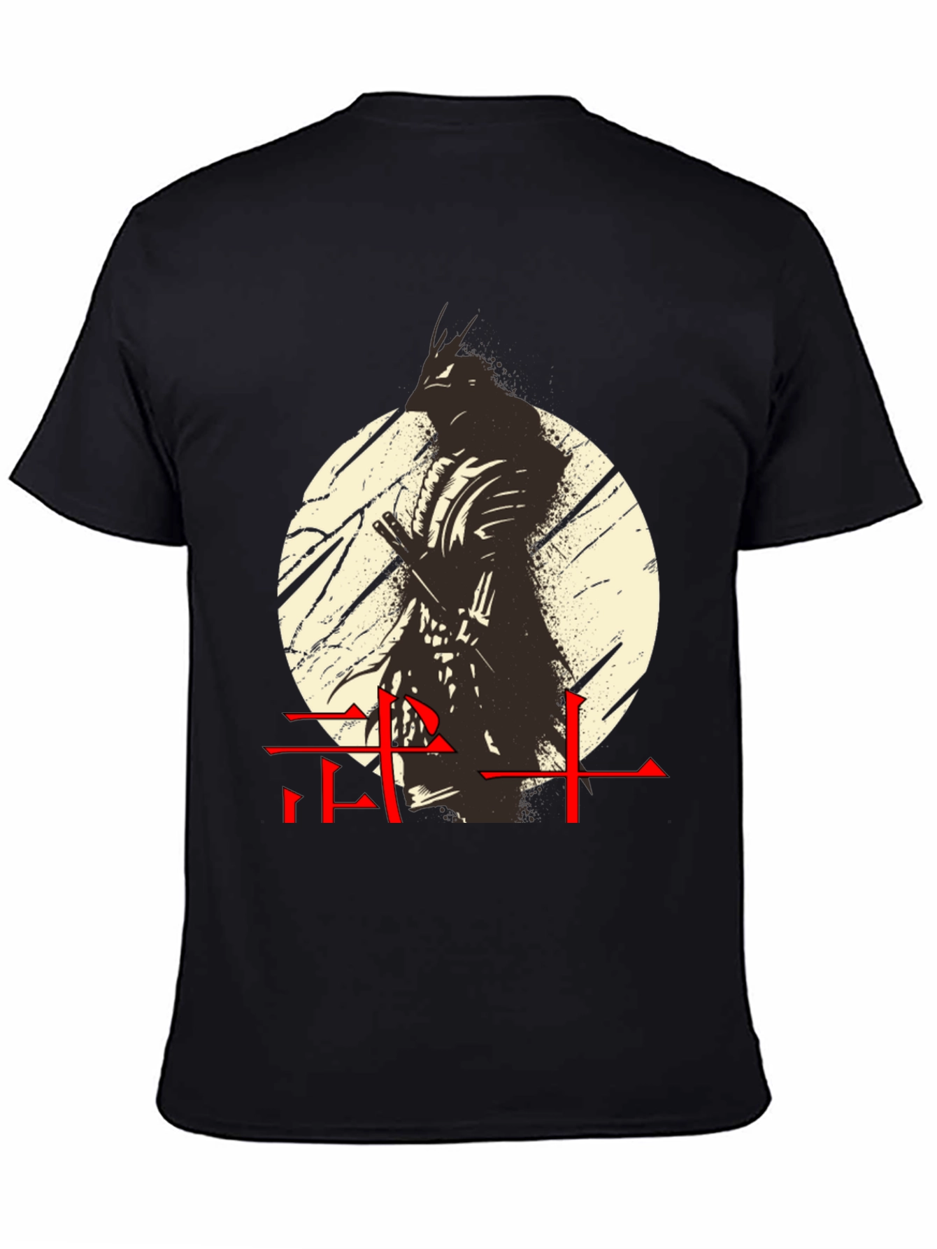 Camiseta Hombre Diseño Guerrero Japonés