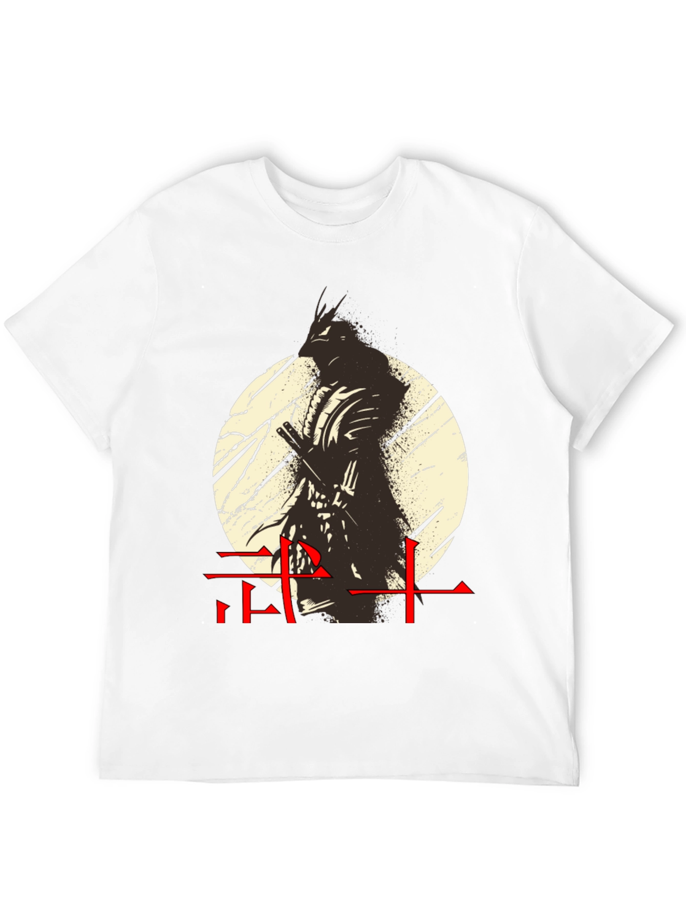 Camiseta Hombre Diseño Guerrero Japonés