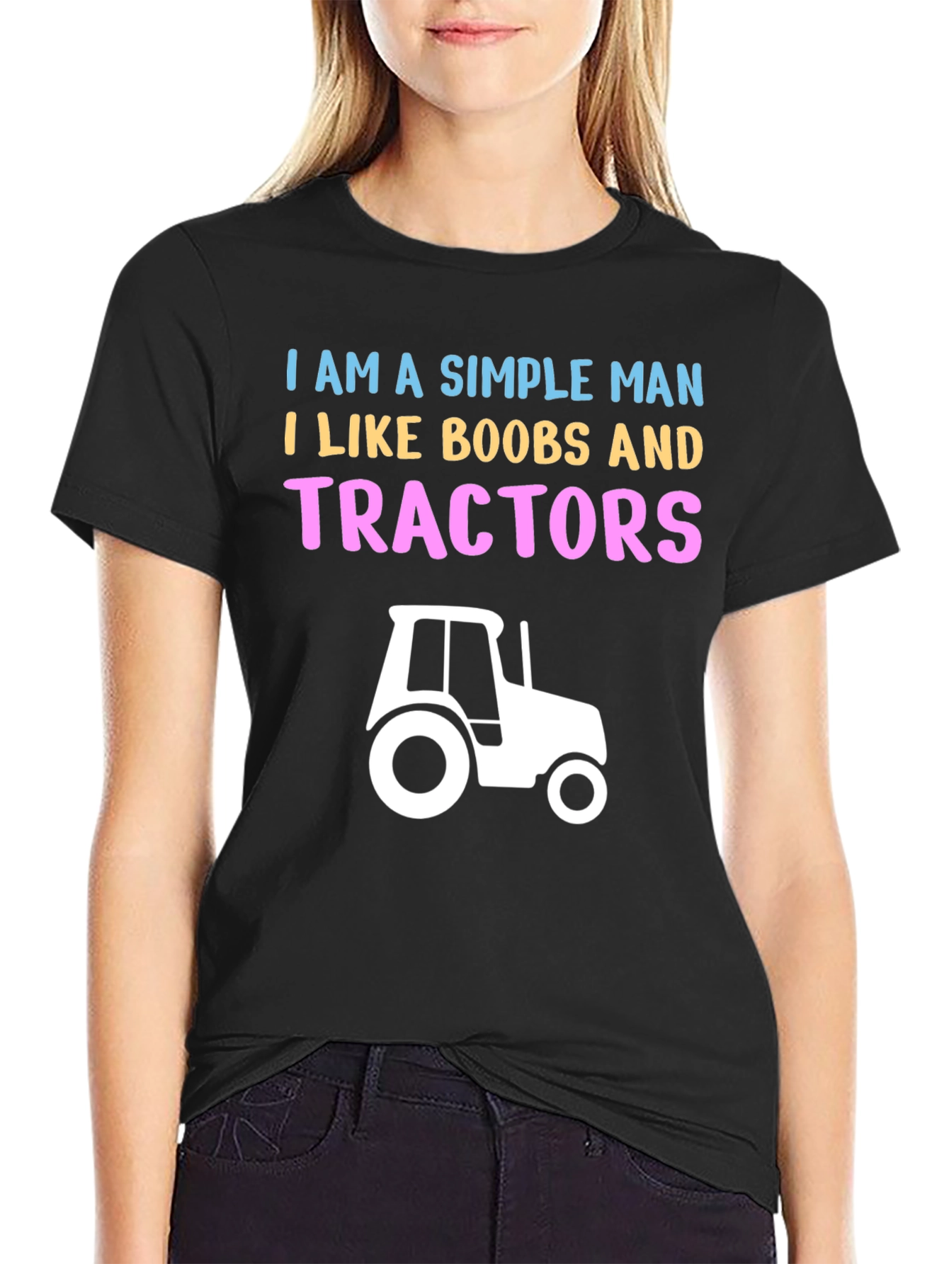 Camiseta Hombre: Boobs & Tractores