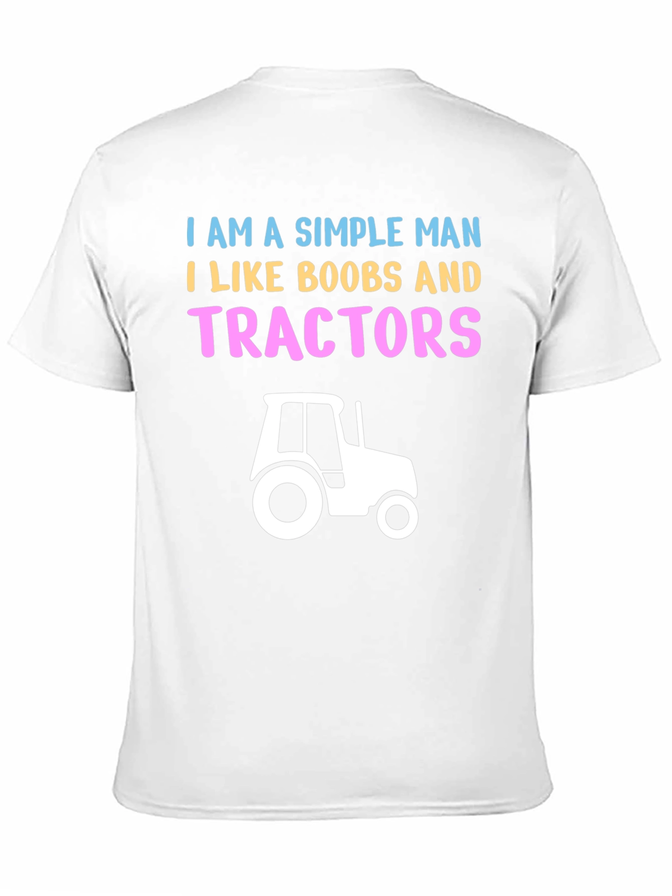 Camiseta Hombre: Boobs & Tractores