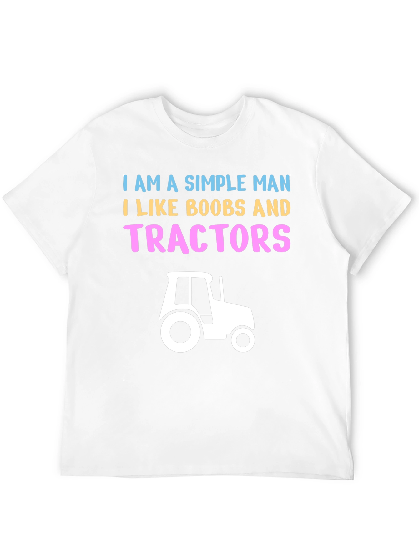 Camiseta Hombre: Boobs & Tractores