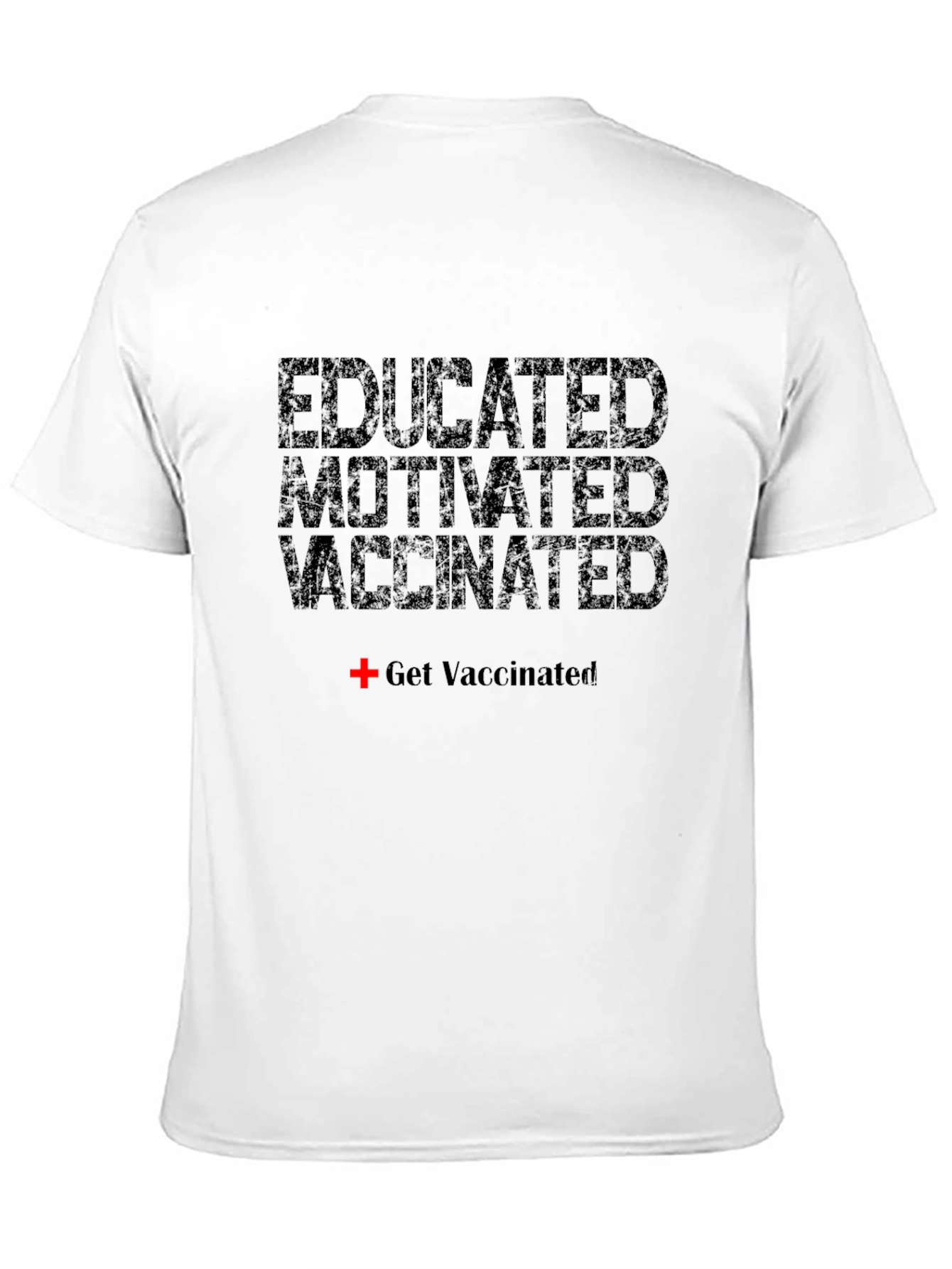 Camiseta Educado Motivado Vacunado - Estilo Casual