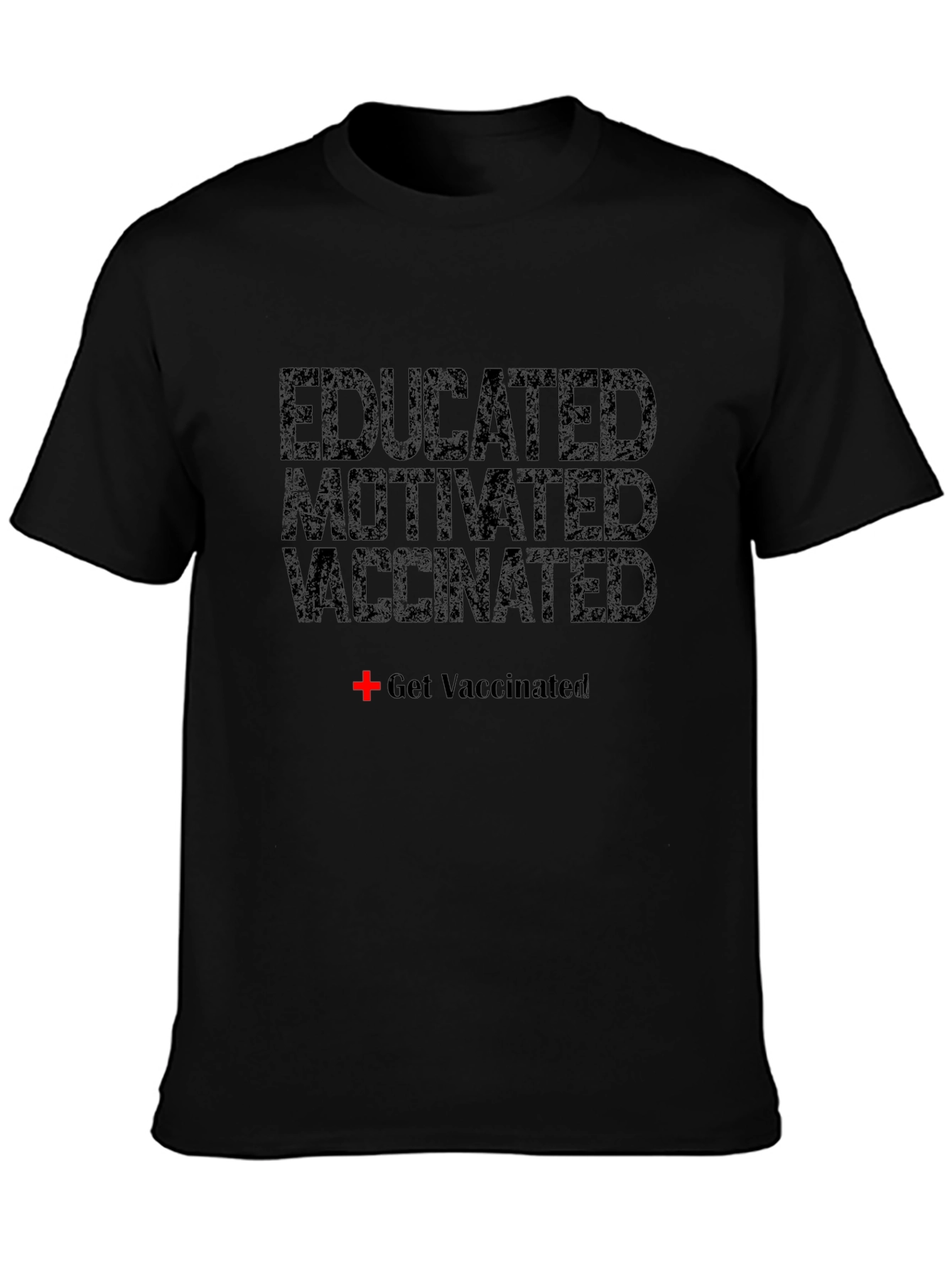 Camiseta Educado Motivado Vacunado - Estilo Casual