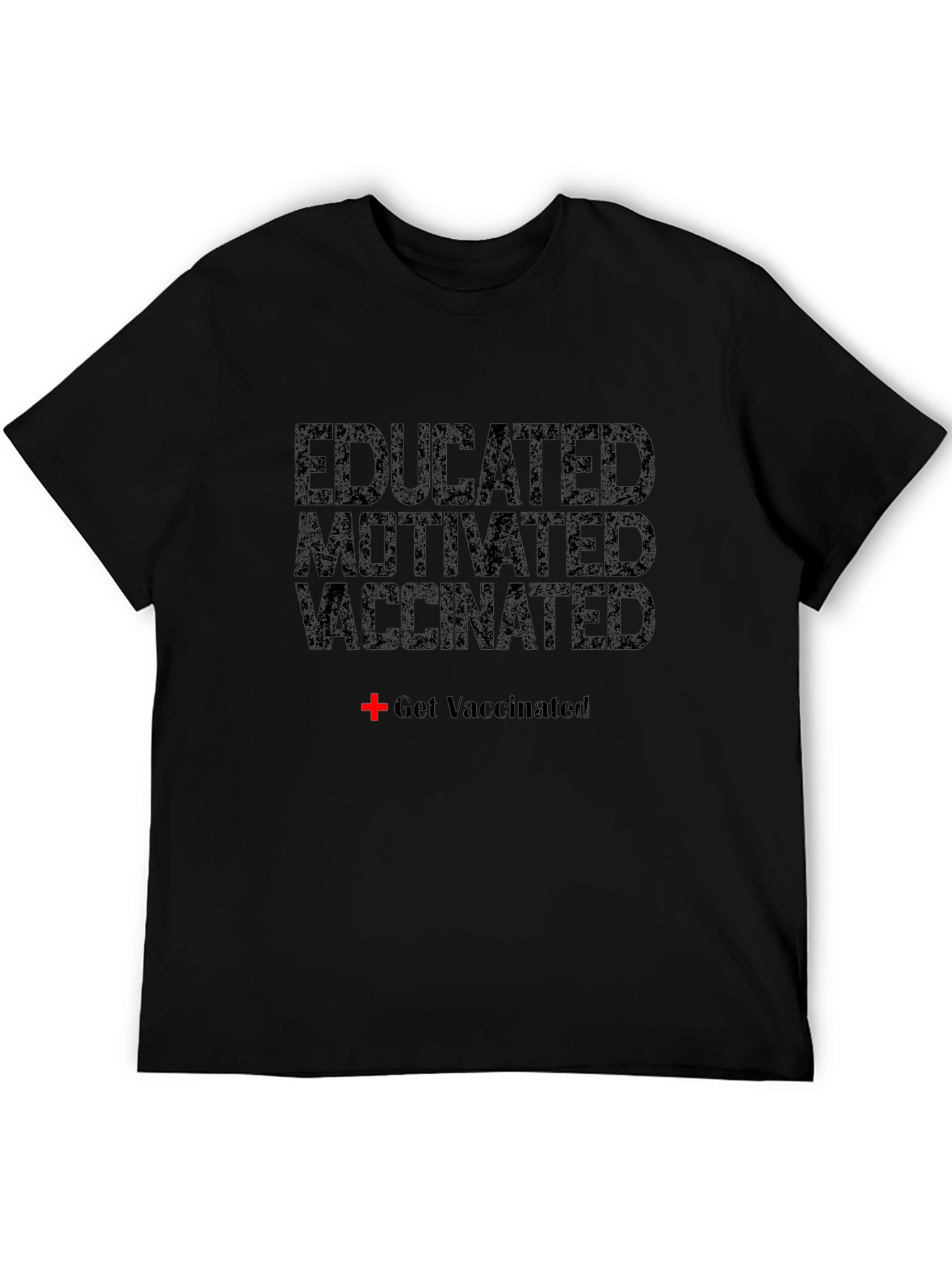 Camiseta Educado Motivado Vacunado - Estilo Casual
