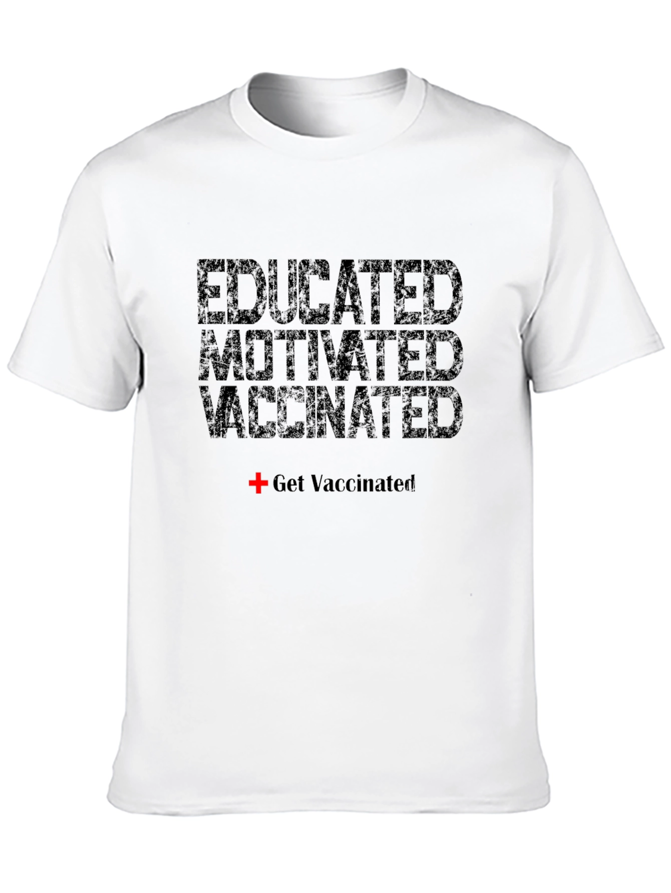 Camiseta Educado Motivado Vacunado - Estilo Casual