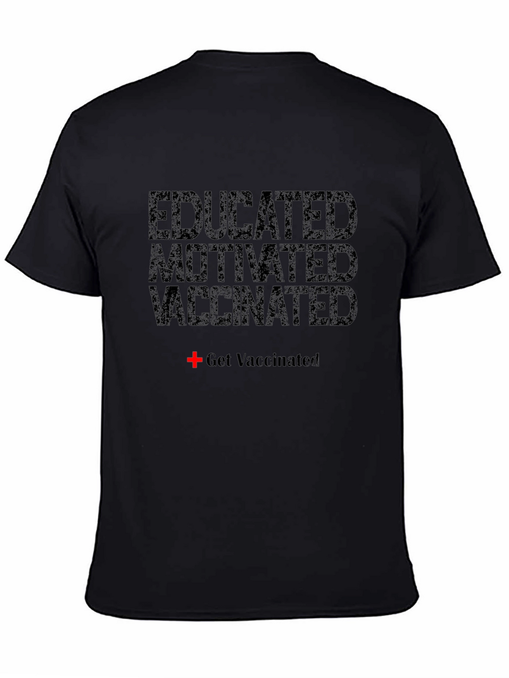 Camiseta Educado Motivado Vacunado - Estilo Casual