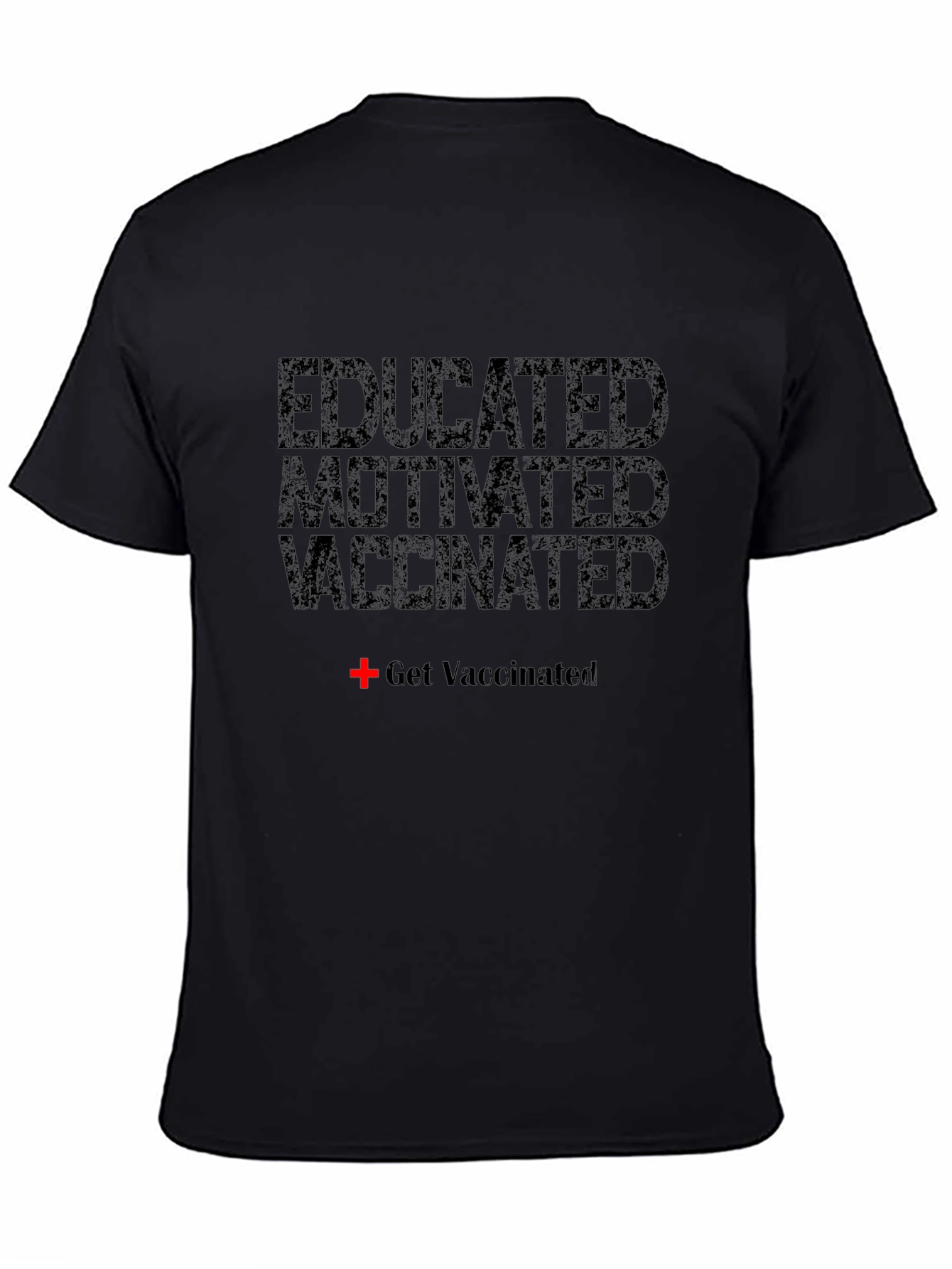 Camiseta Educado Motivado Vacunado - Estilo Casual