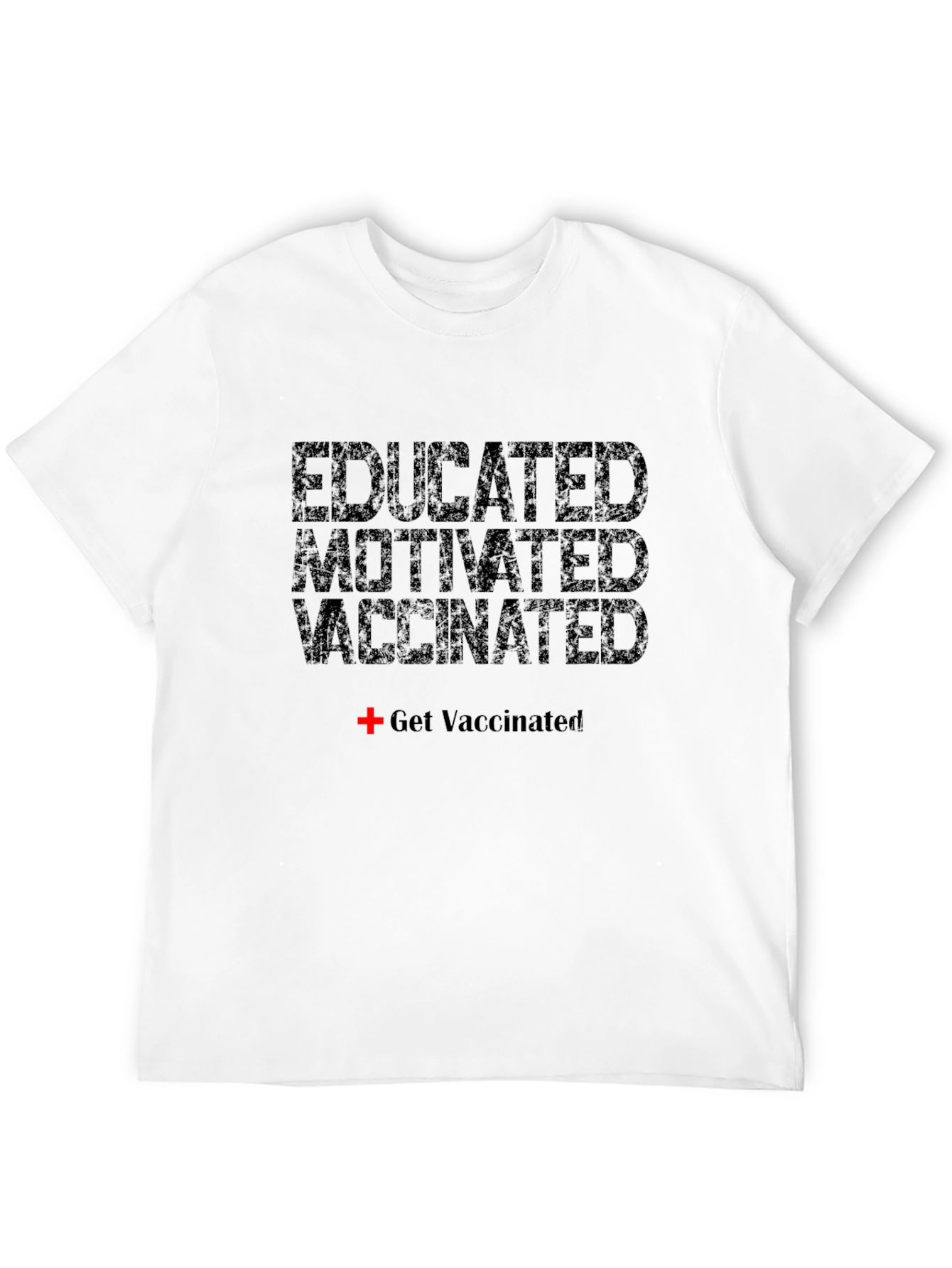 Camiseta Educado Motivado Vacunado - Estilo Casual