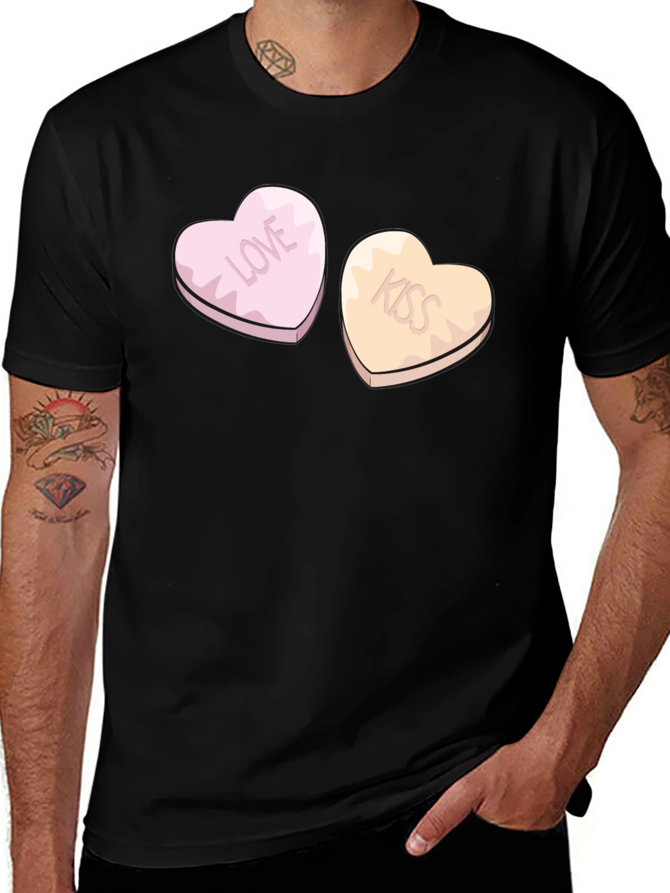 Camiseta Corazones Love & Kiss