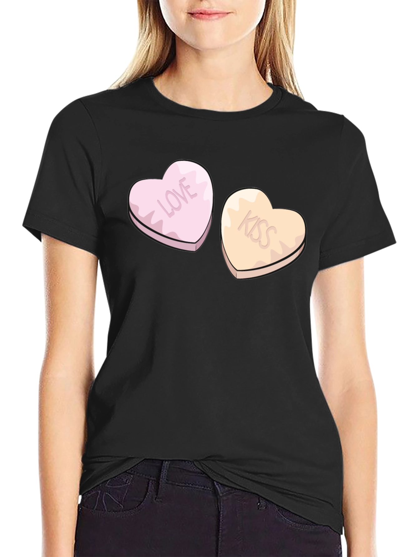 Camiseta Corazones Love & Kiss