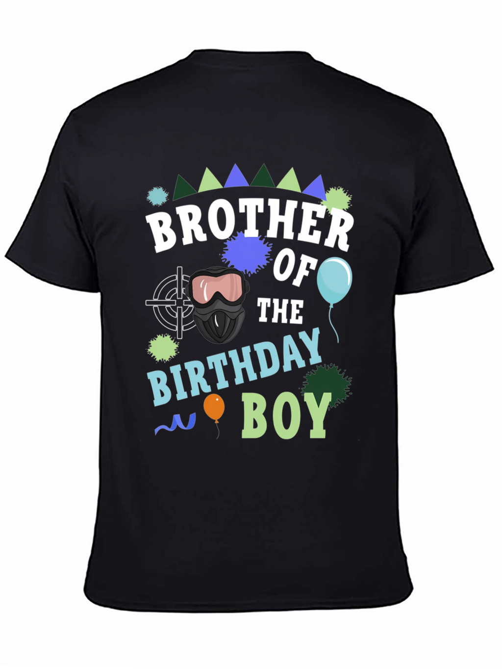 Camiseta Hermano del Cumpleañero Negra