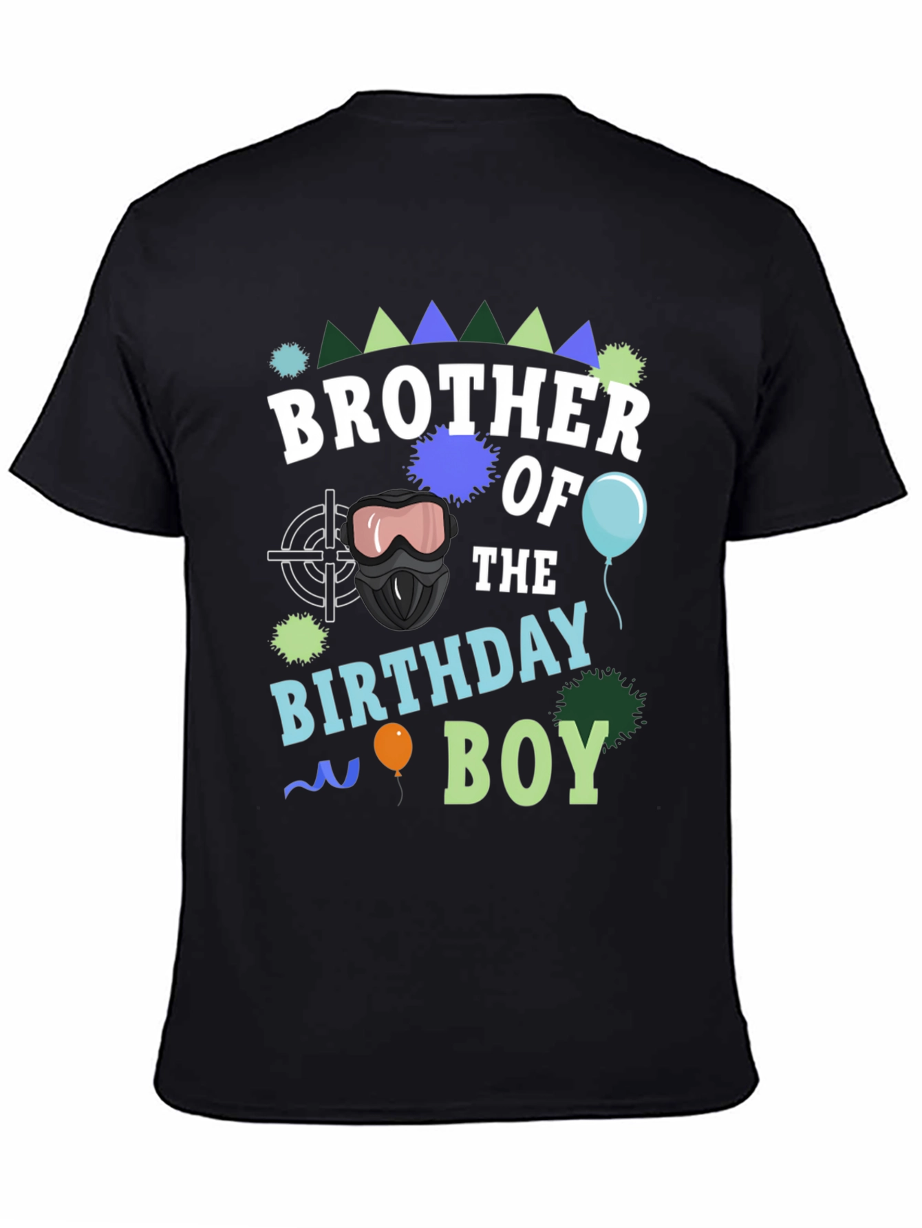 Camiseta Hermano del Cumpleañero Negra