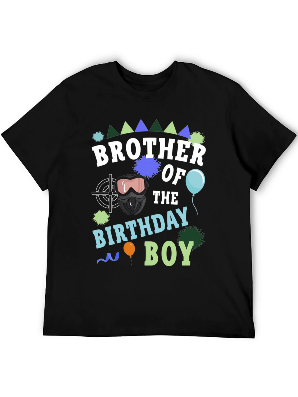 Camiseta Hermano del Cumpleañero Negra