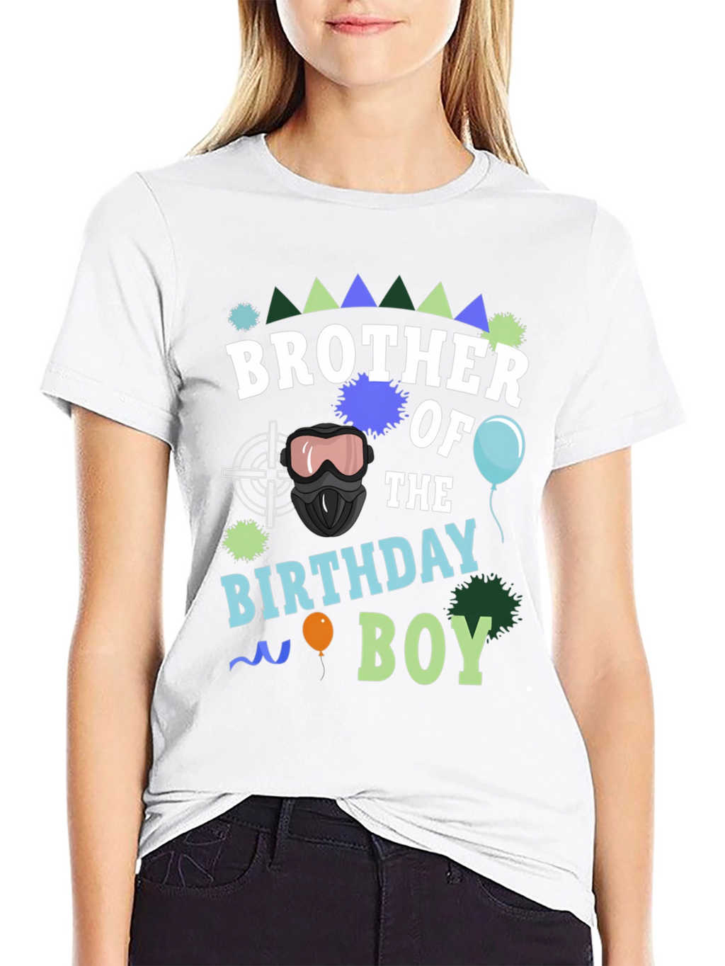 Camiseta Hermano del Cumpleañero Negra