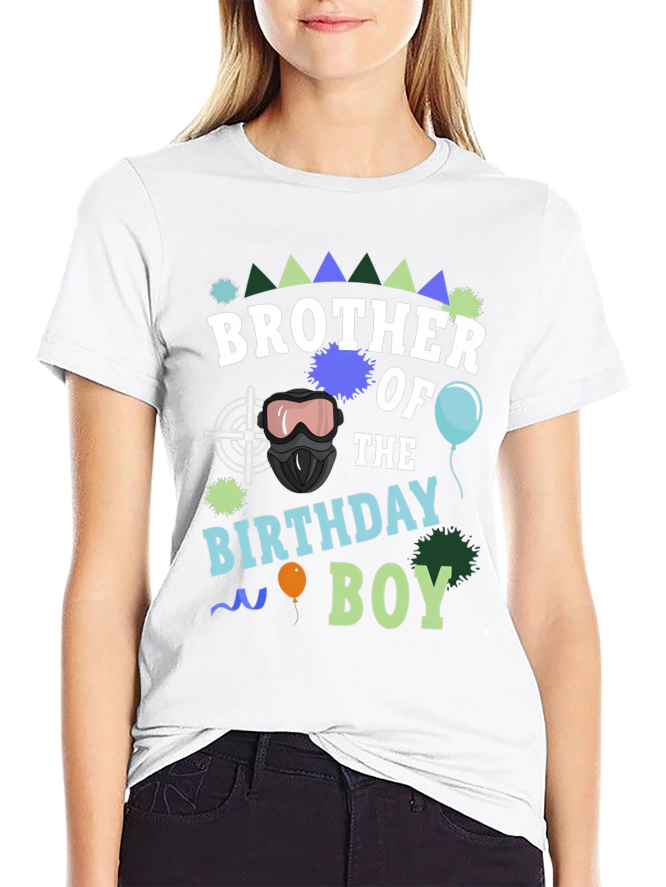 Camiseta Hermano del Cumpleañero Negra